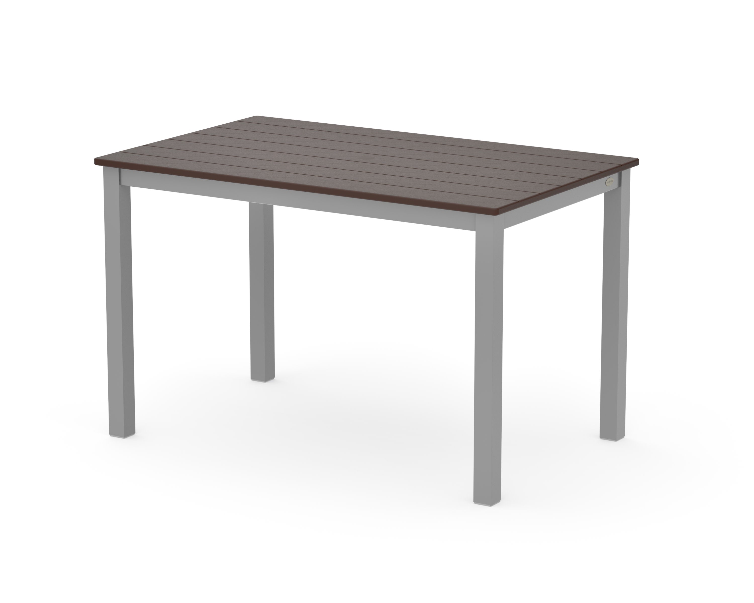 Main Street 30 x 48 Dining Table in Silver / Mahogany