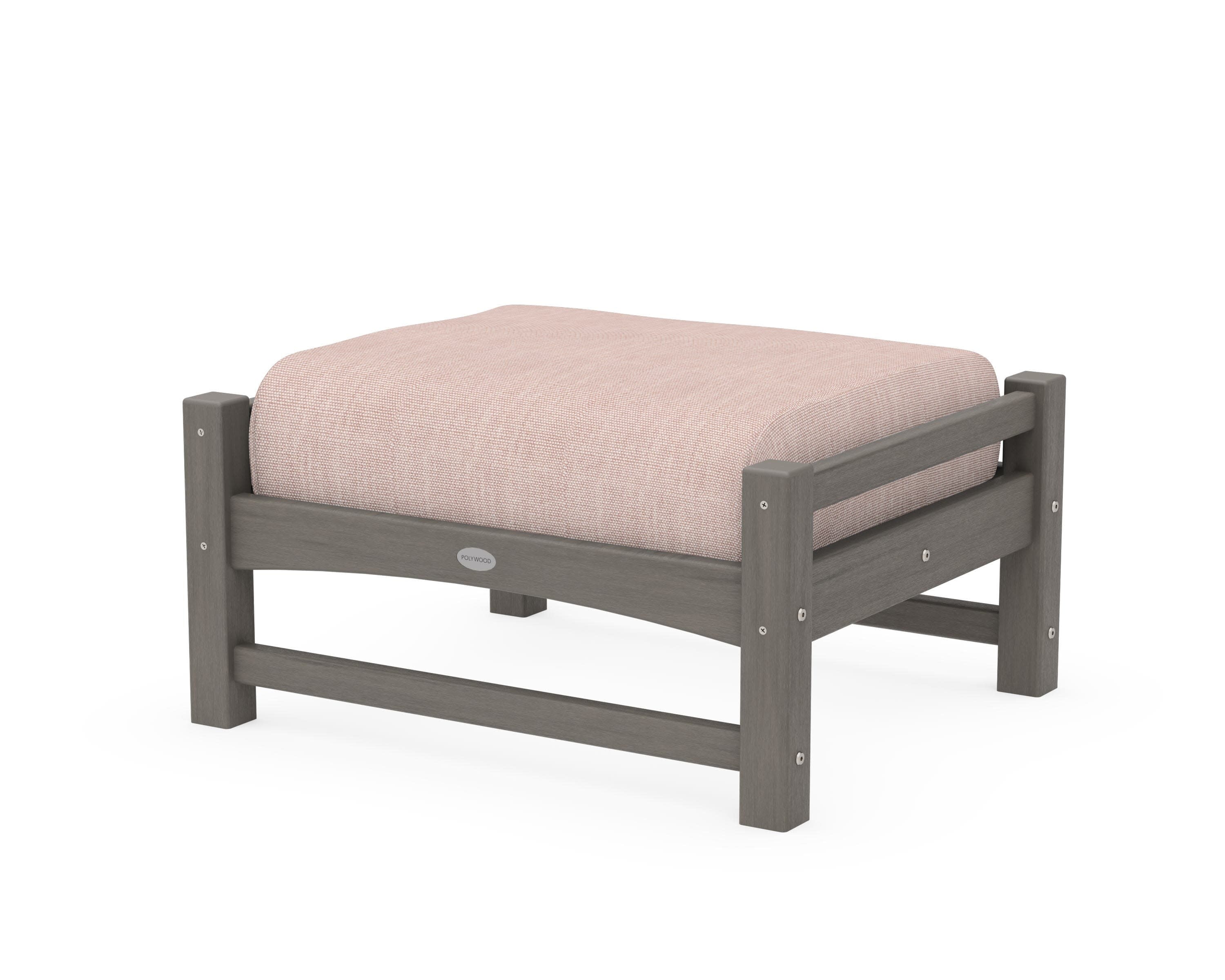 Club Ottoman in Driftwood / Play Cameo