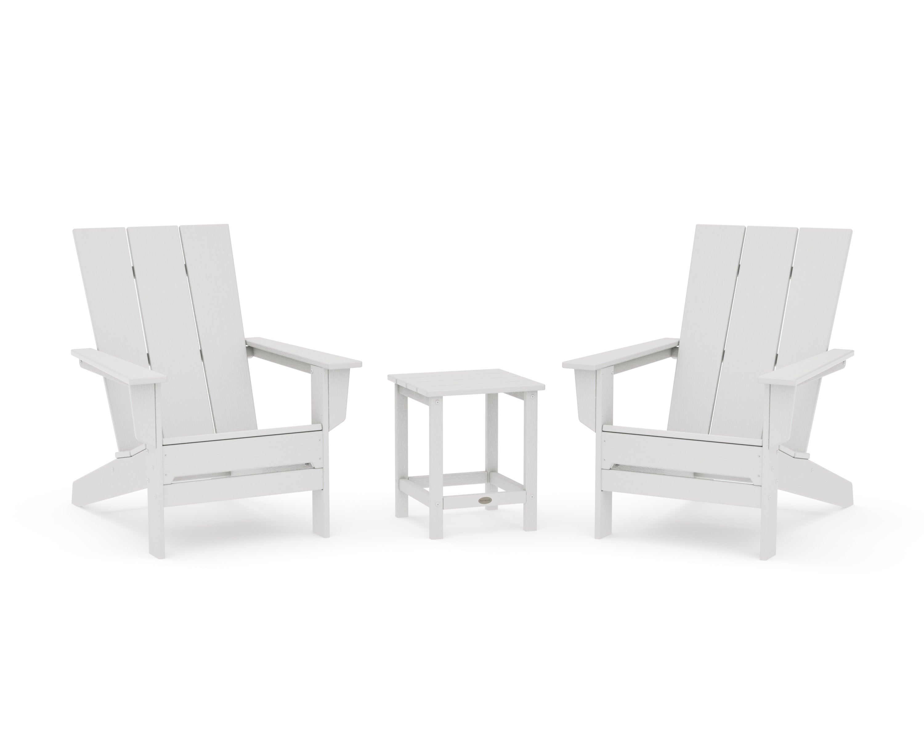 3-Piece Modern Studio Adirondack Set in Vintage White