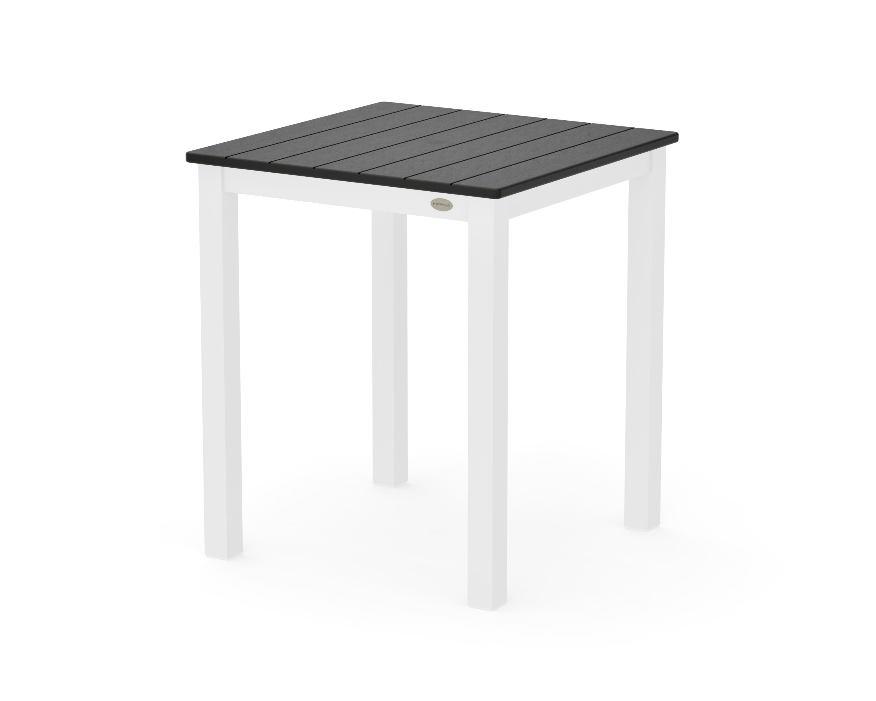 Main Street 26 x 26 Dining Table in White / Black