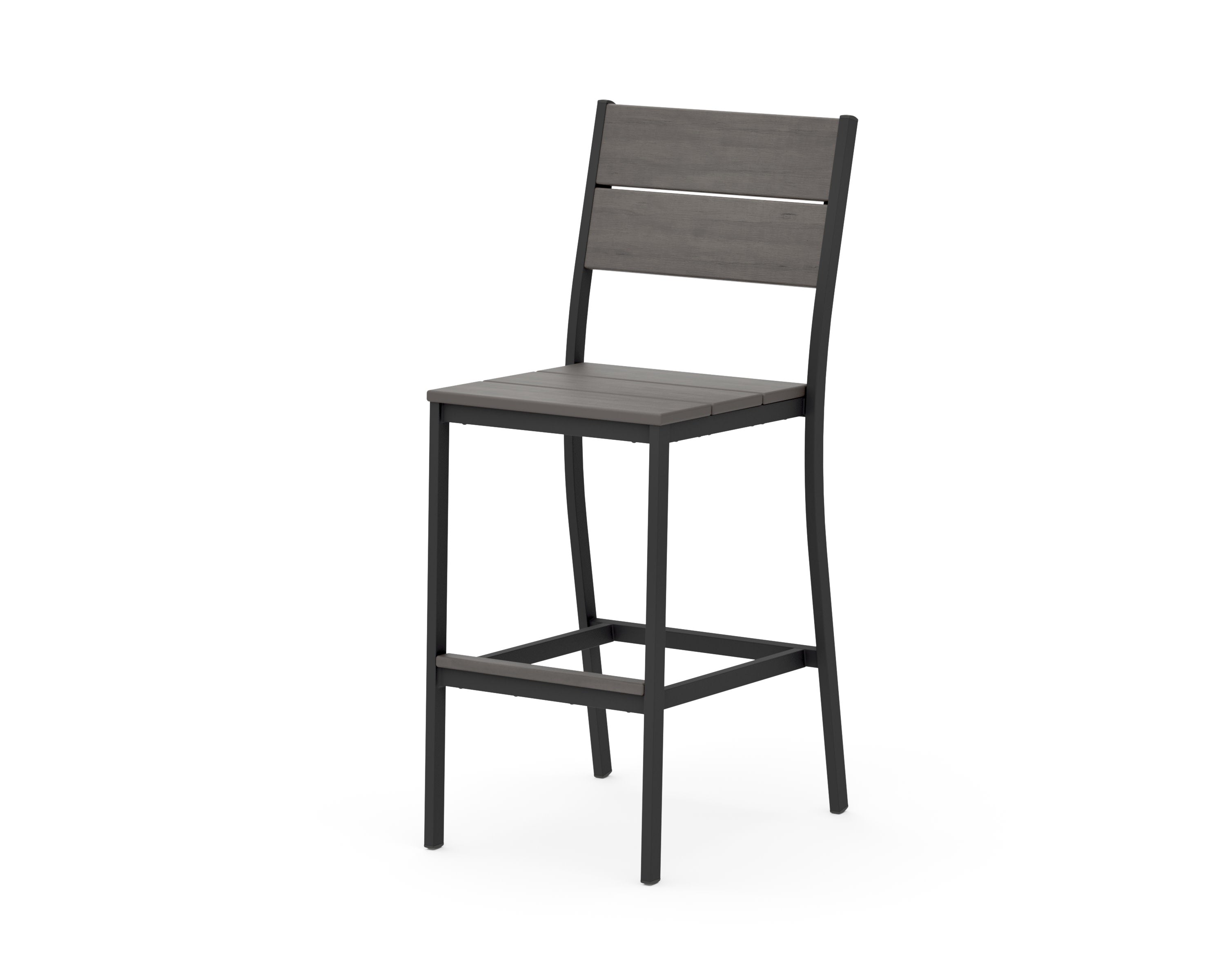 Main Street Bar Side Chair in Black / Driftwood