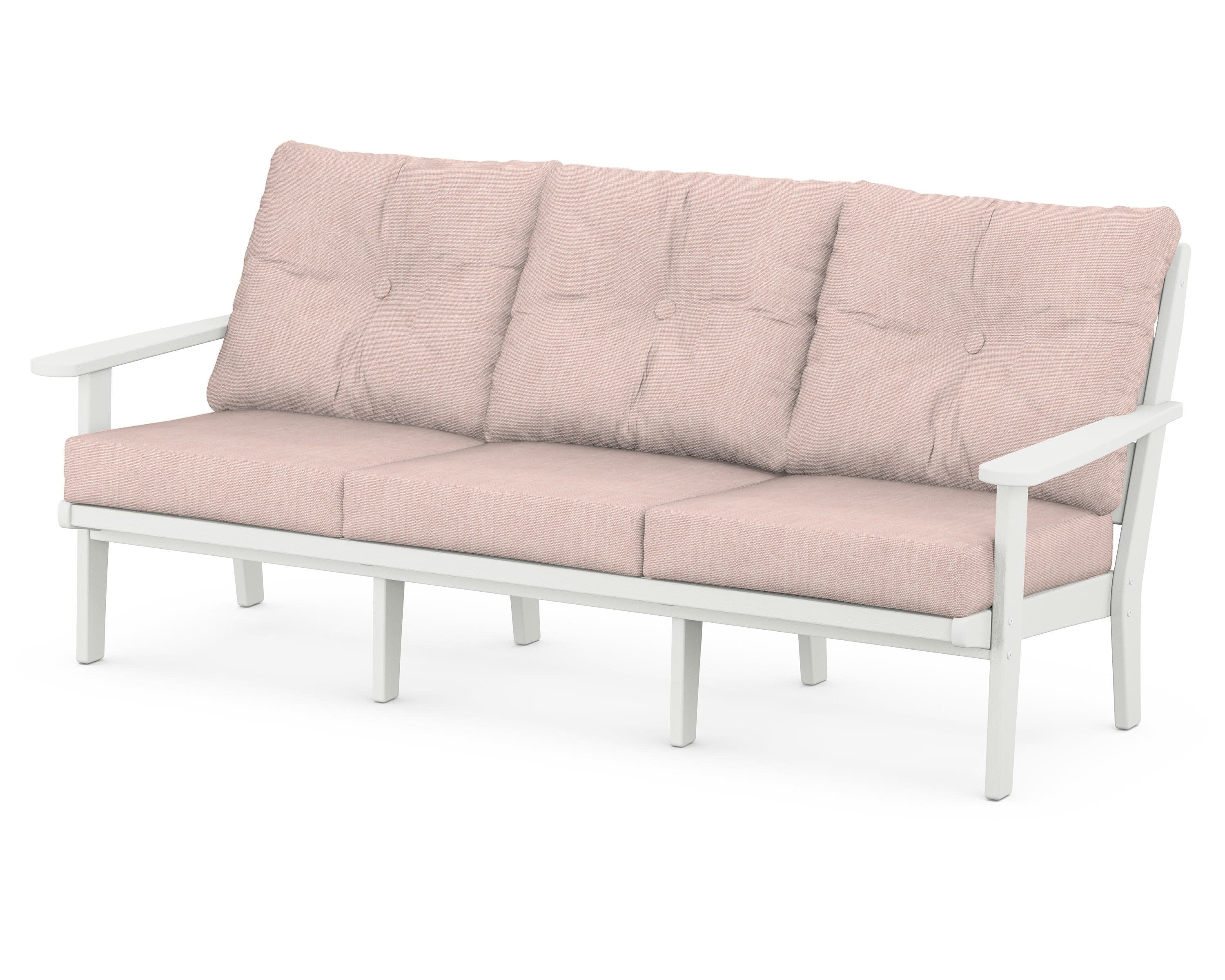 Lakeside Deep Seating Sofa in Vintage White / Play Cameo
