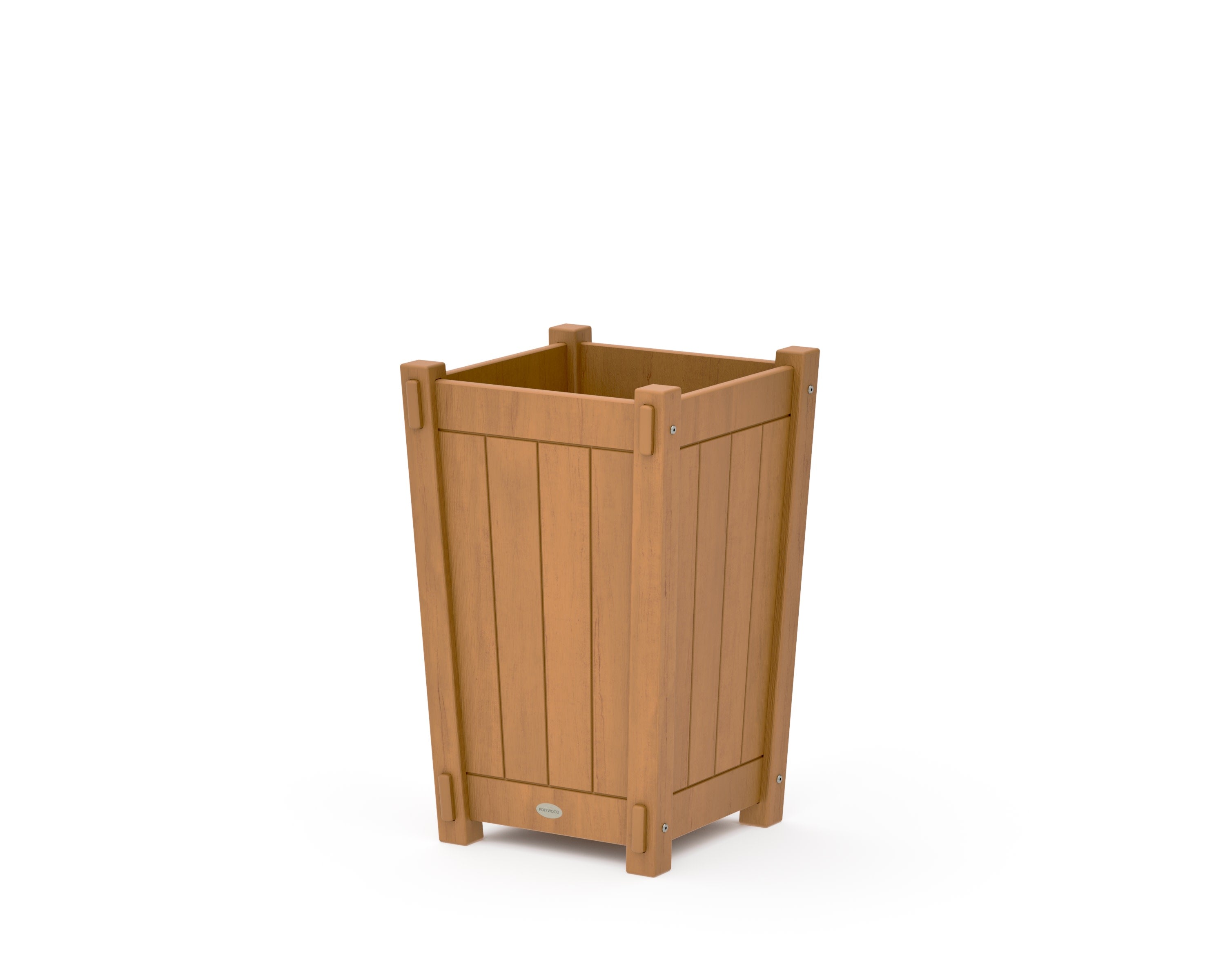 Vineyard Tapered Square Short Planter Box in Natural
