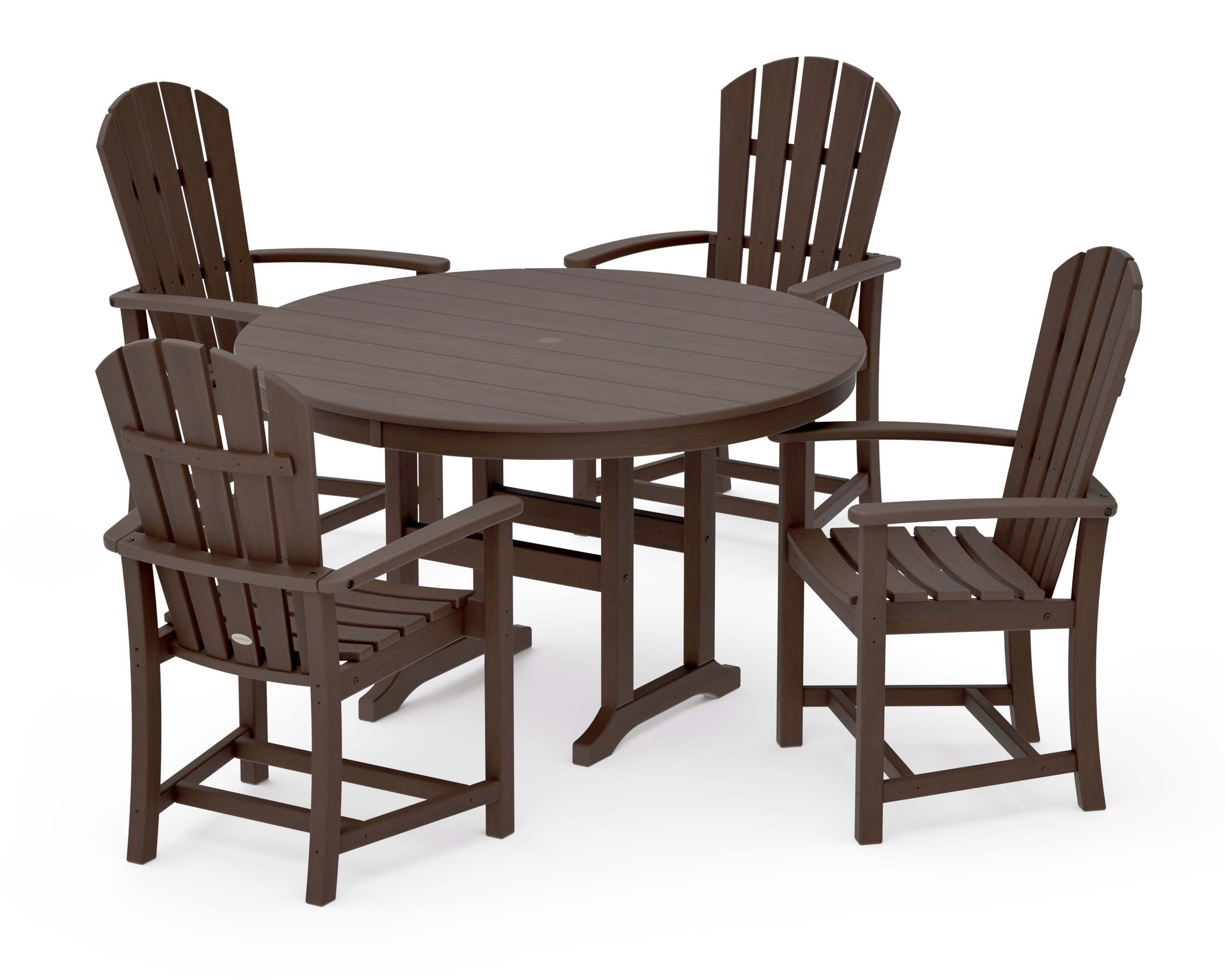 Palm Coast 5-Piece Round Farmhouse Dining Set in Kona