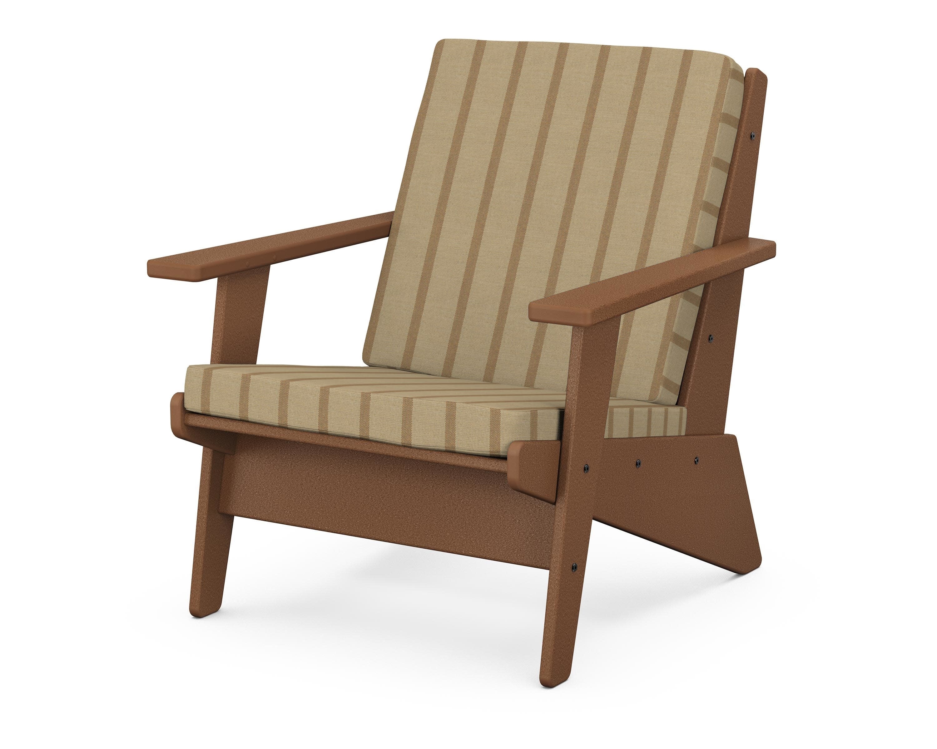 Riviera Modern Lounge Chair in Teak / Unwind Driftwood