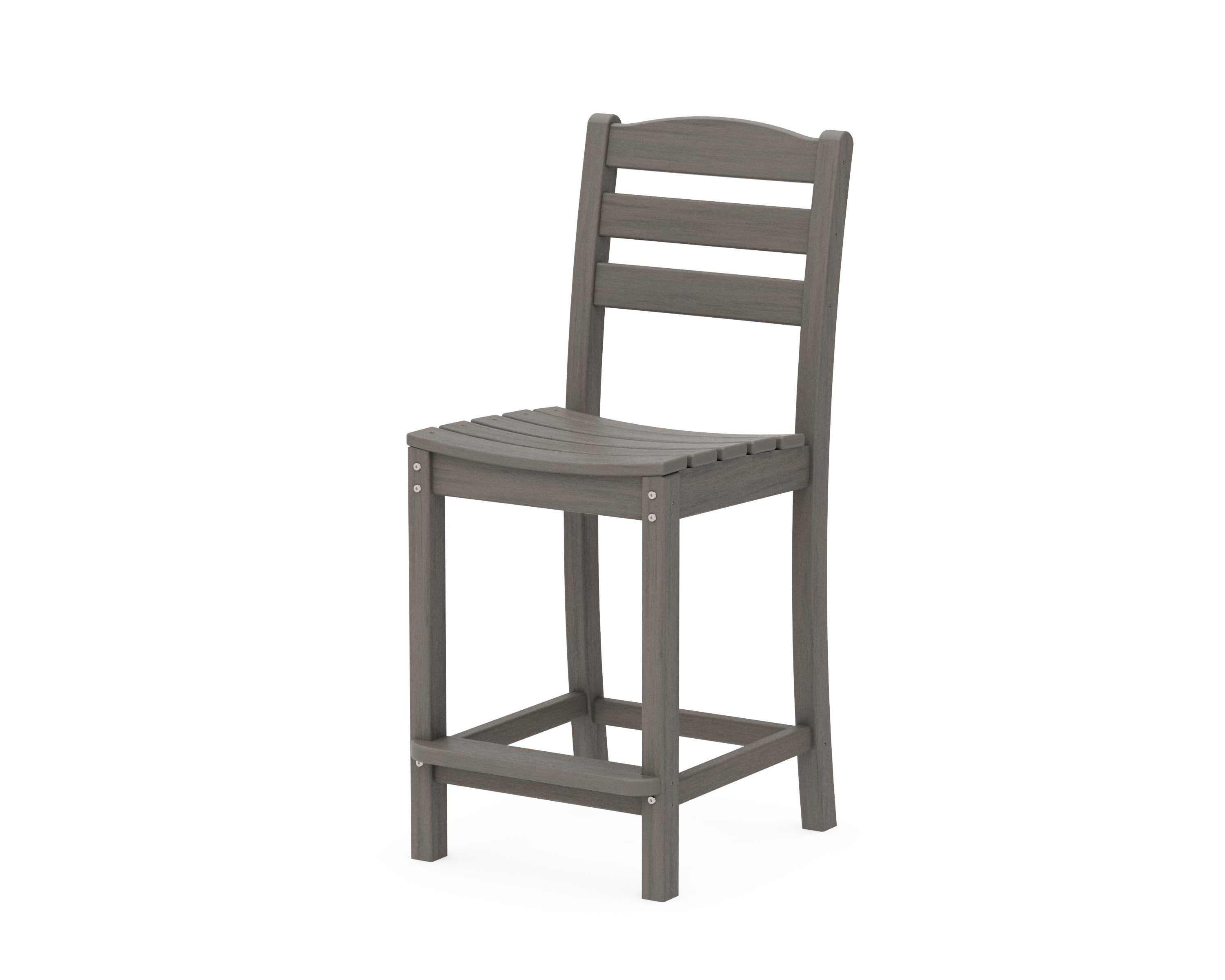 La Casa Caf Counter Side Chair in Driftwood