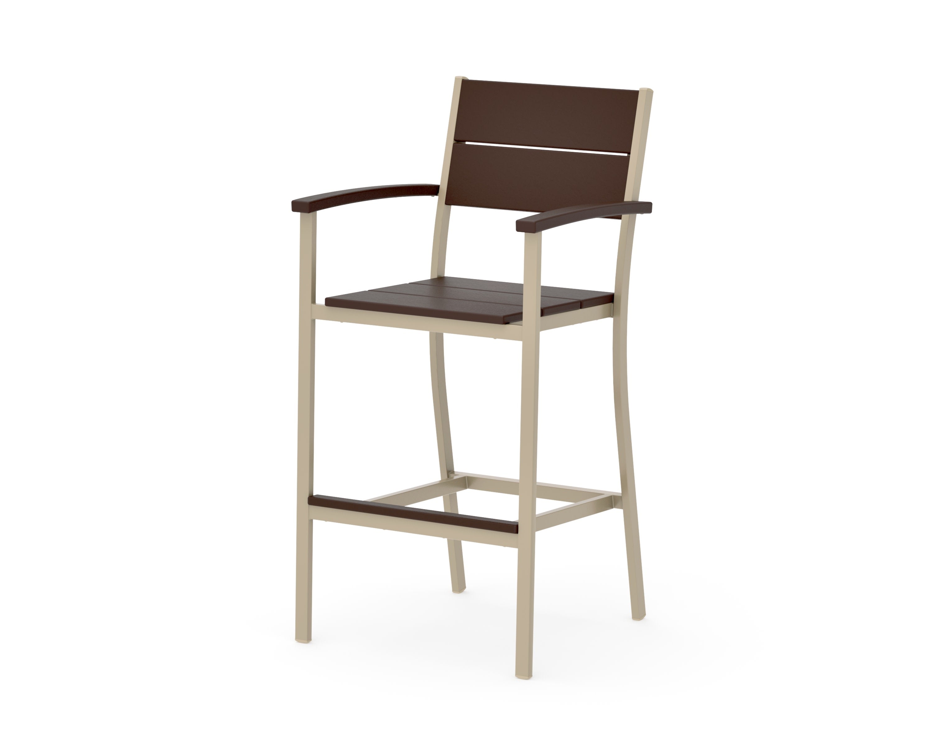 Main Street Bar Arm Chair in Sand / Mahogany
