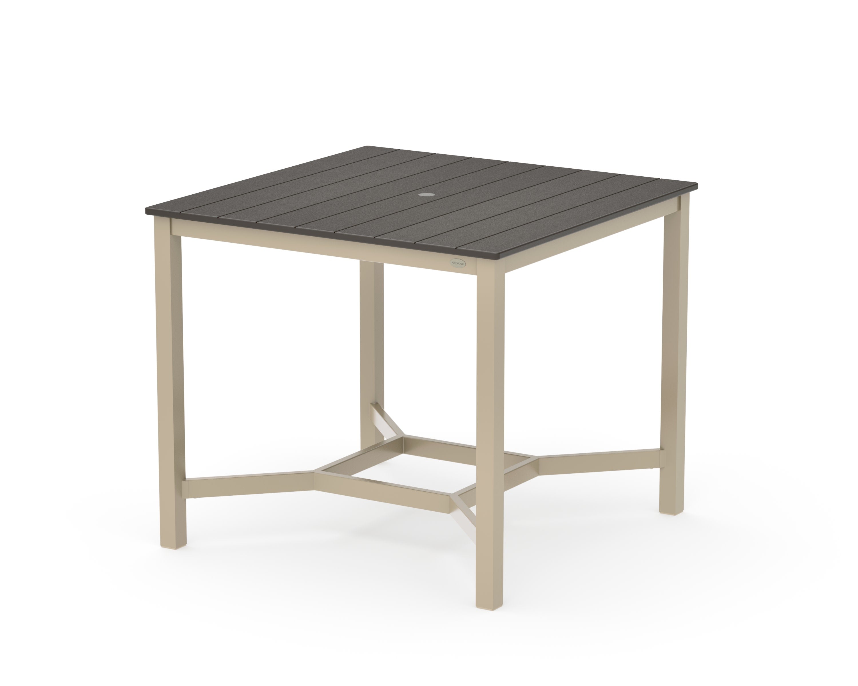 Main Street 42 x 42 Counter Table in Sand / Vintage Coffee