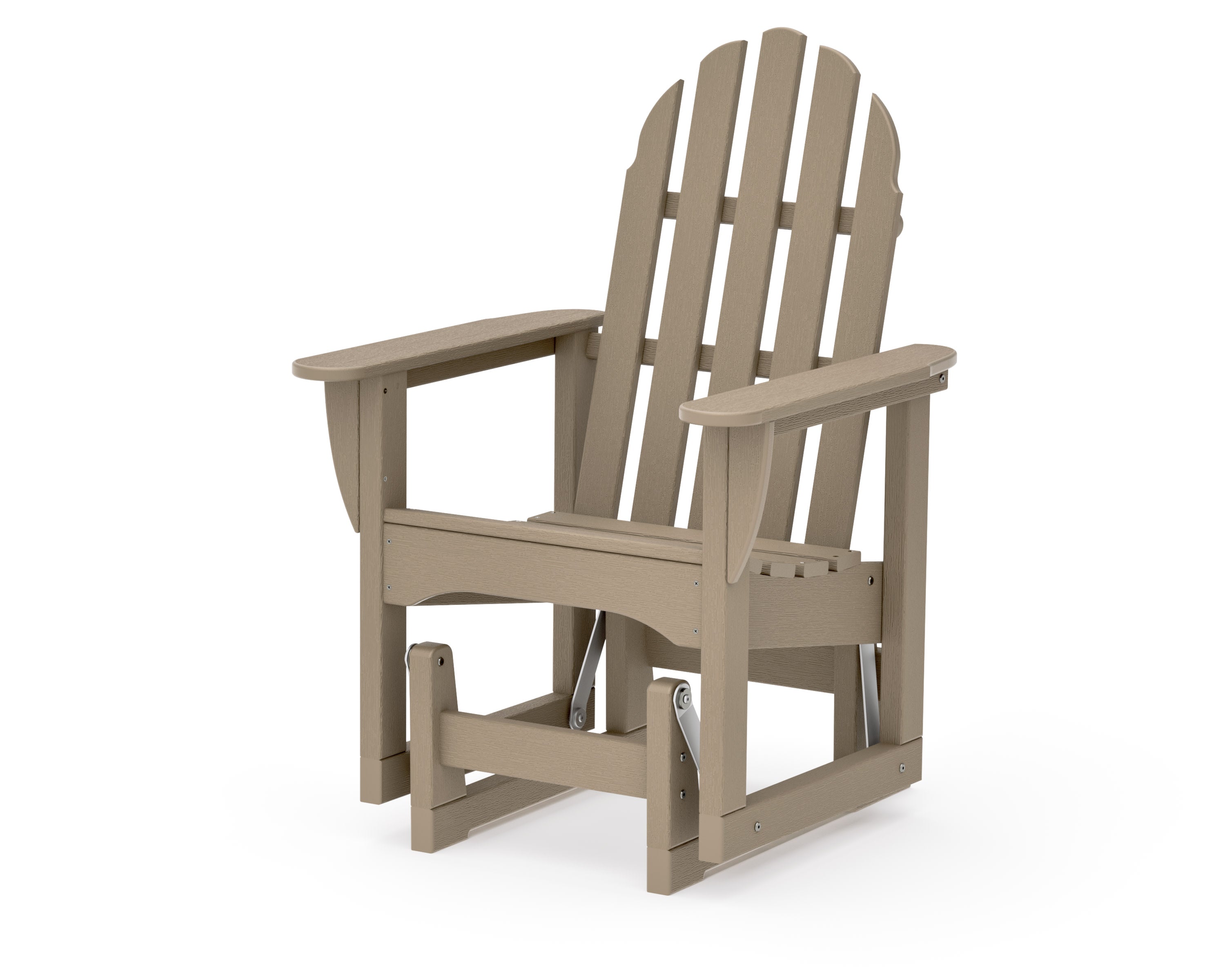 Classic Adirondack Glider Chair in Vintage Sahara