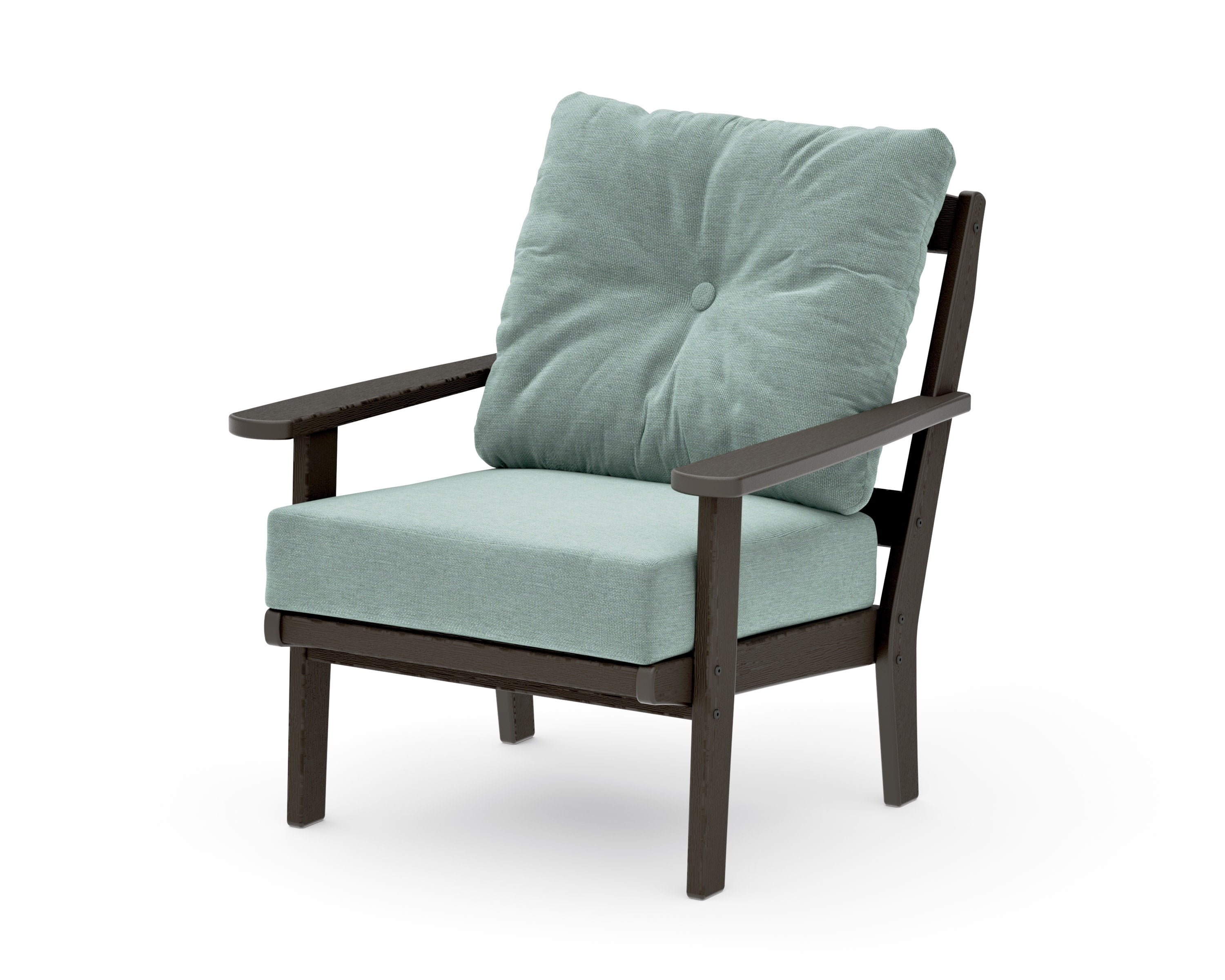 Mission Deep Seating Chair in Vintage Coffee / Glacier Spa