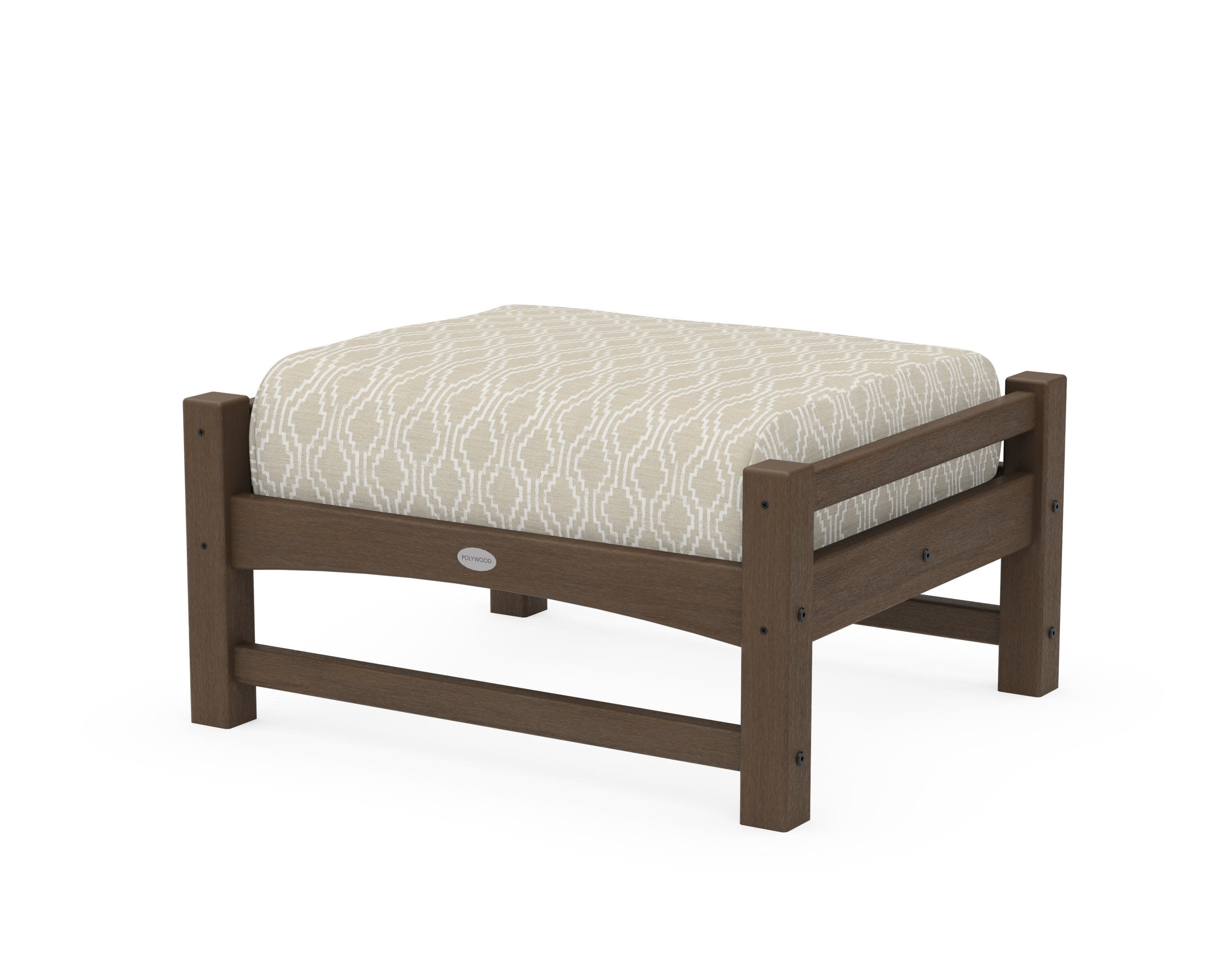 Club Ottoman in Kona / Solve Linen