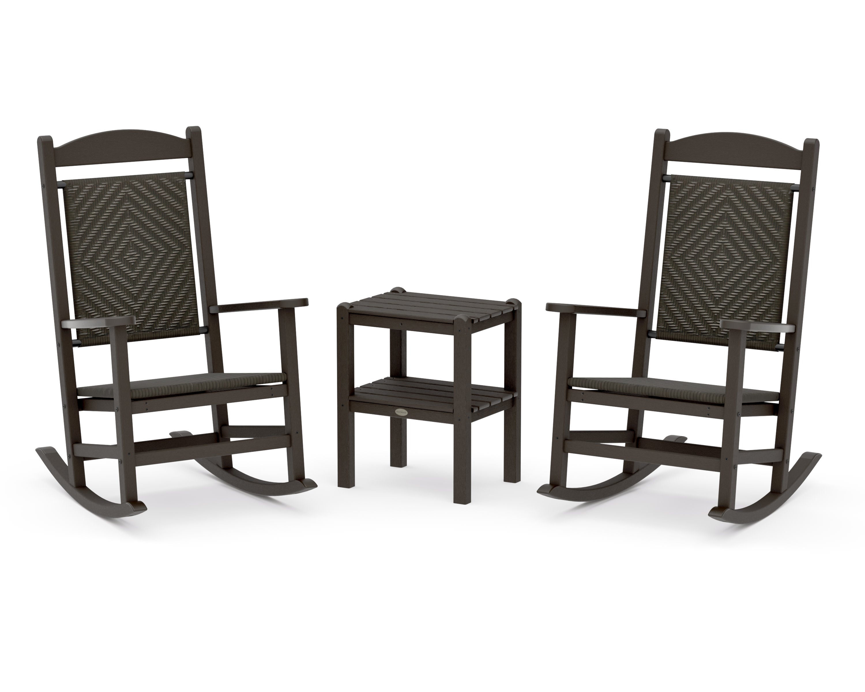 Presidential Woven Rocker 3-Piece Set in Vintage Coffee / Cahaba