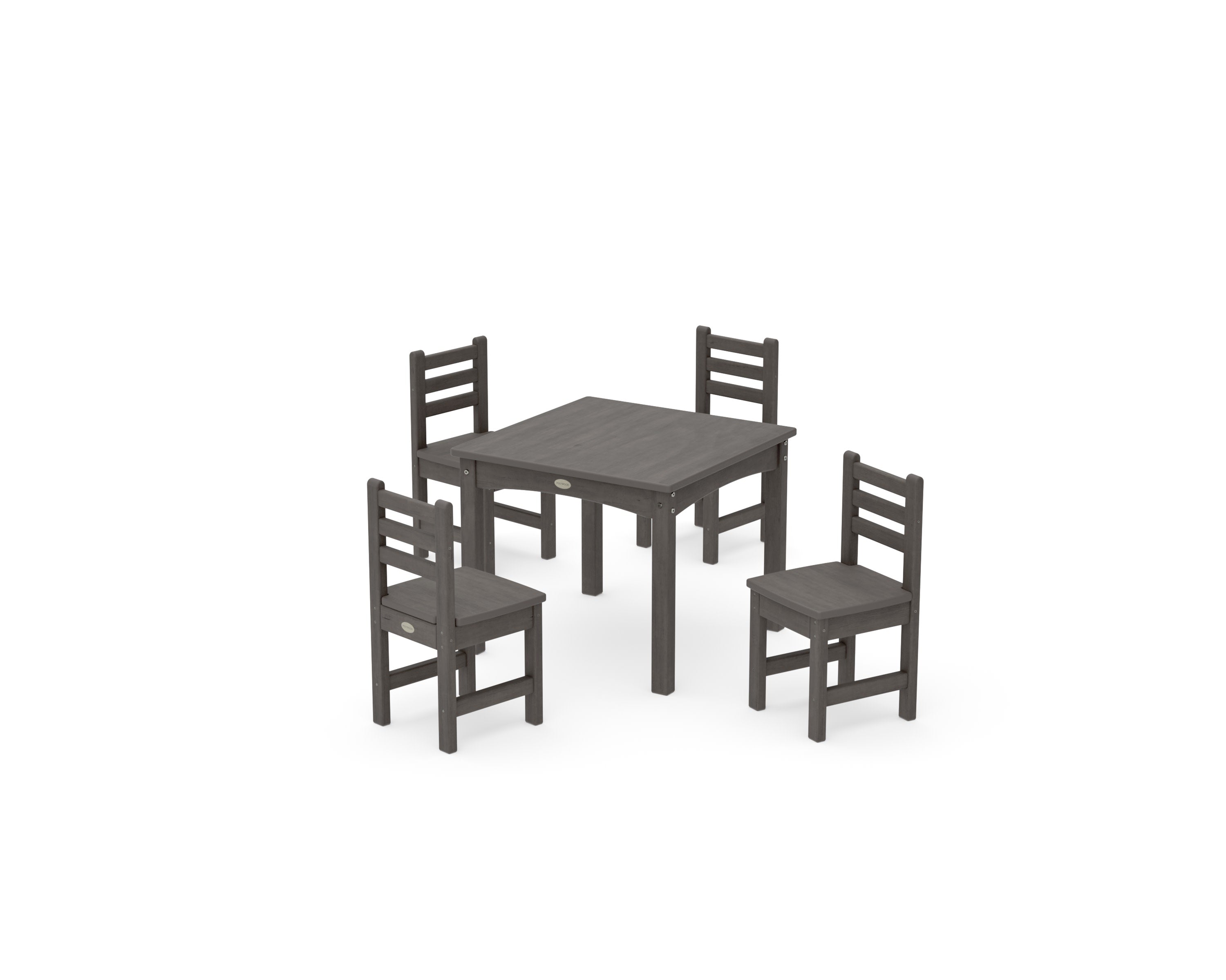 Lakeside Toddler 5-Piece Dining Set in Driftwood