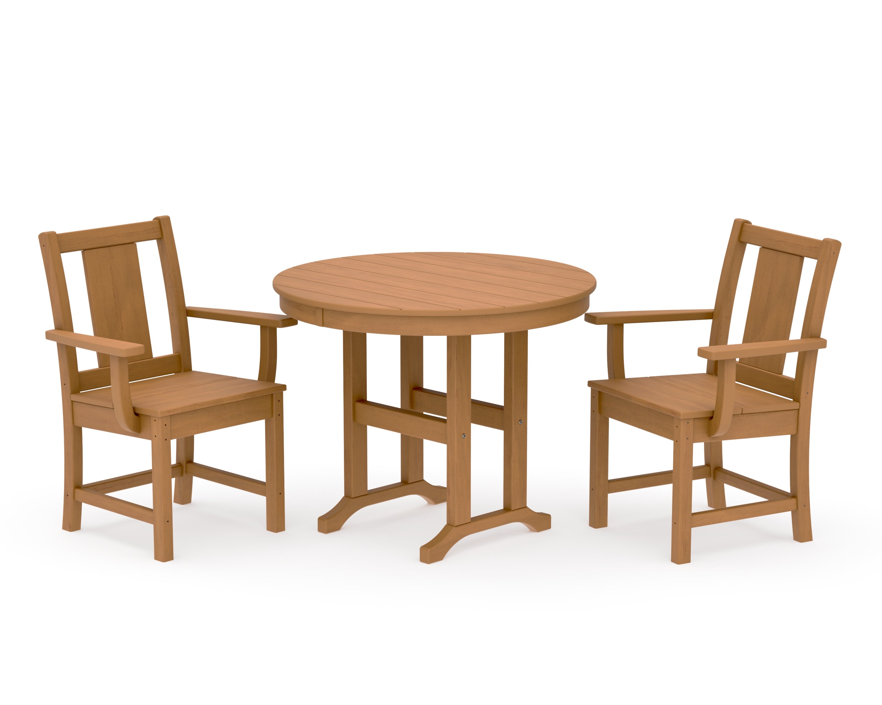 Prairie 3-Piece Farmhouse Dining Set in Natural