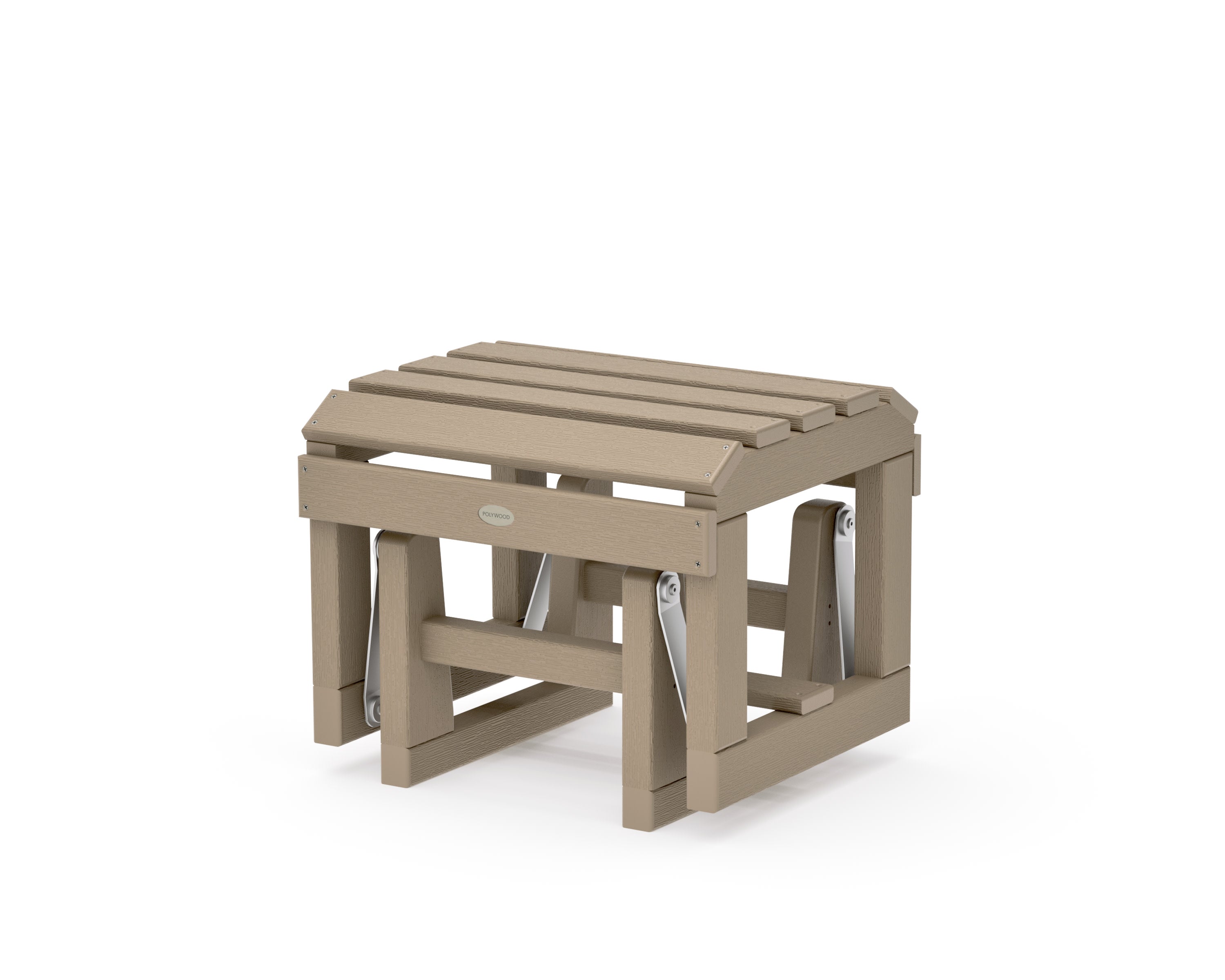 Classic Adirondack Glider Ottoman in Vintage Sahara