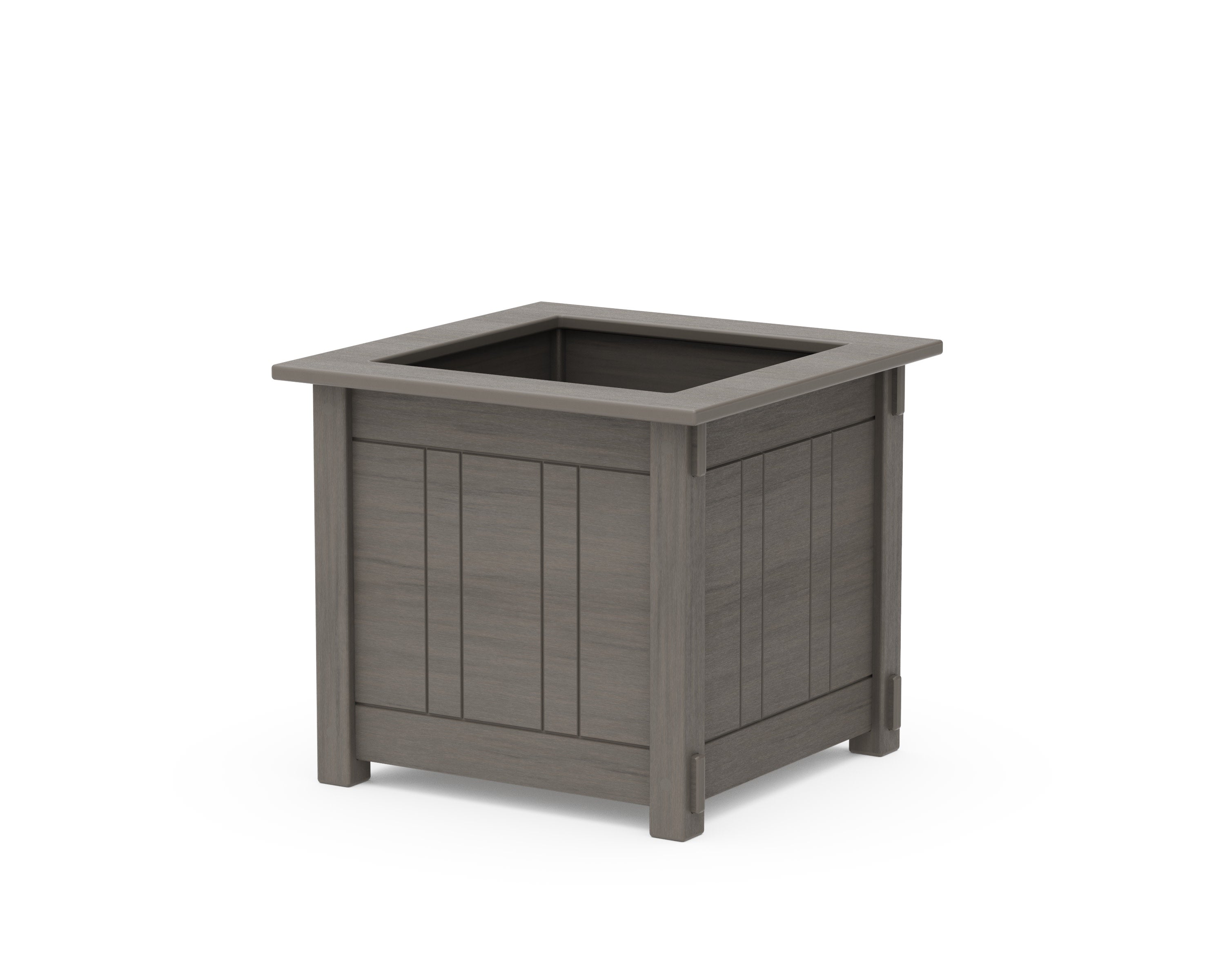 Acadia Large Square Planter Box in Driftwood