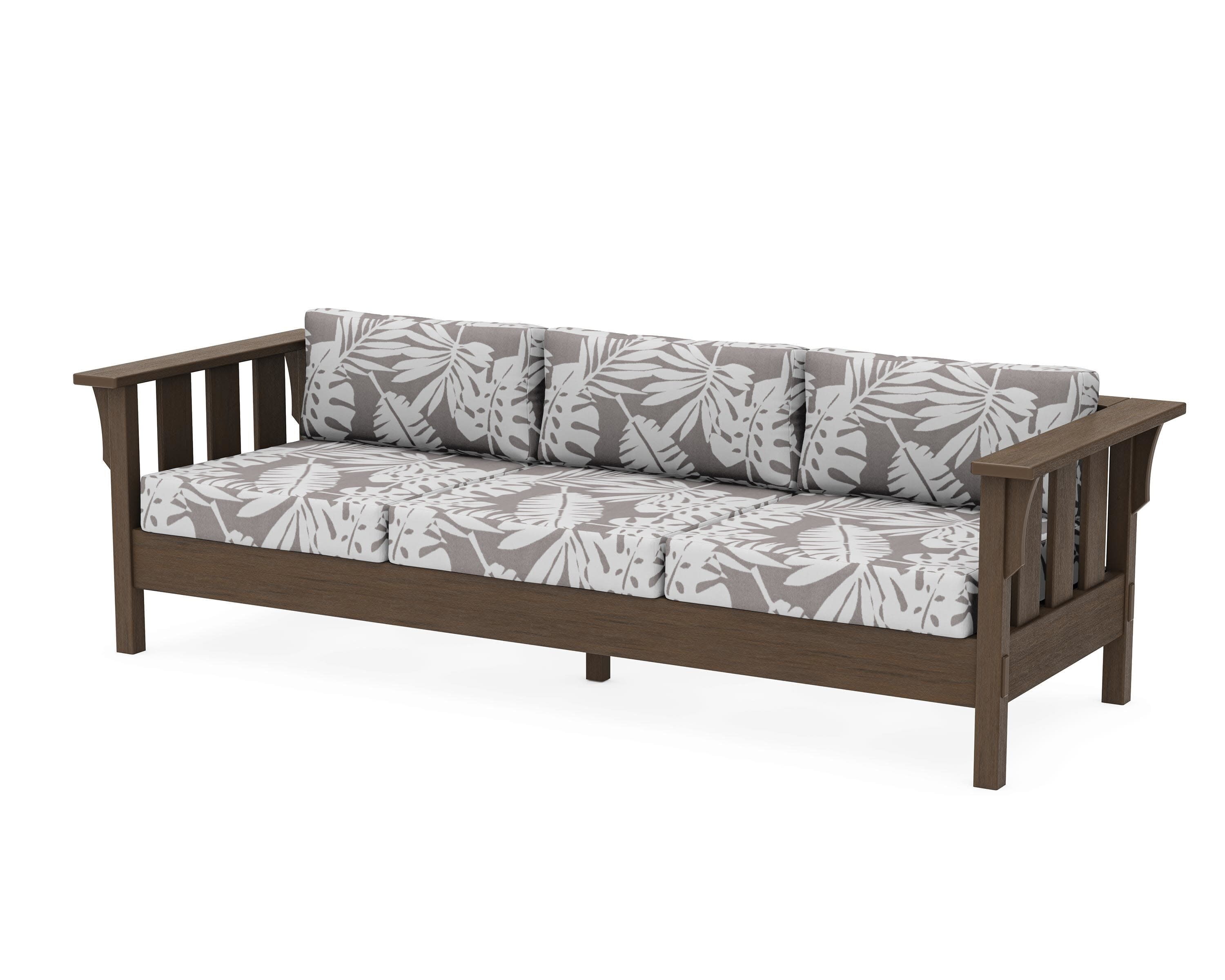 Acadia Deep Seating Sofa in Kona / Leaf Grey Mist