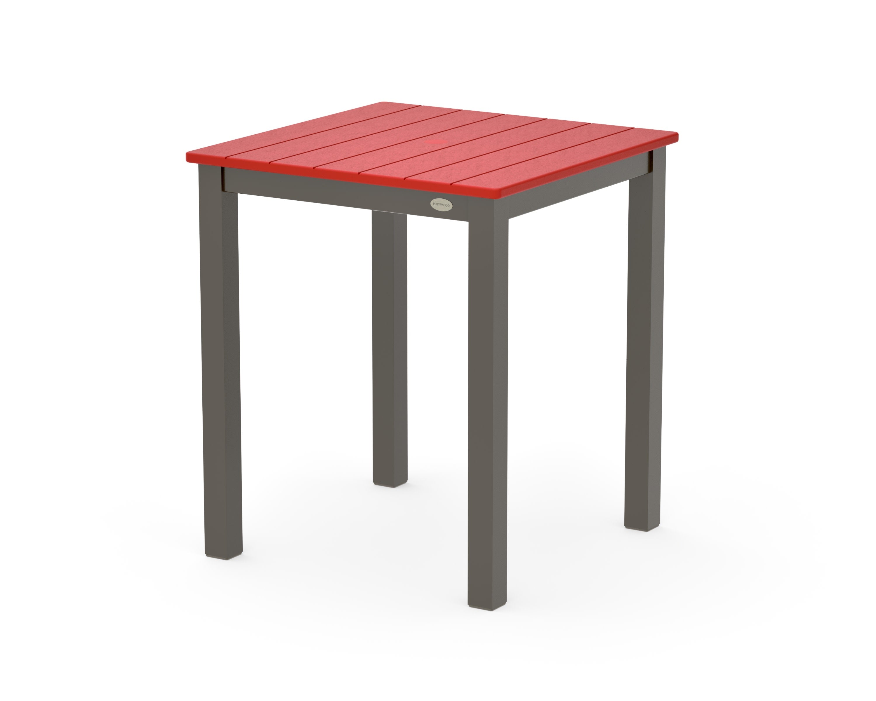 Main Street 26 x 26 Dining Table in Bronze / Sunset Red