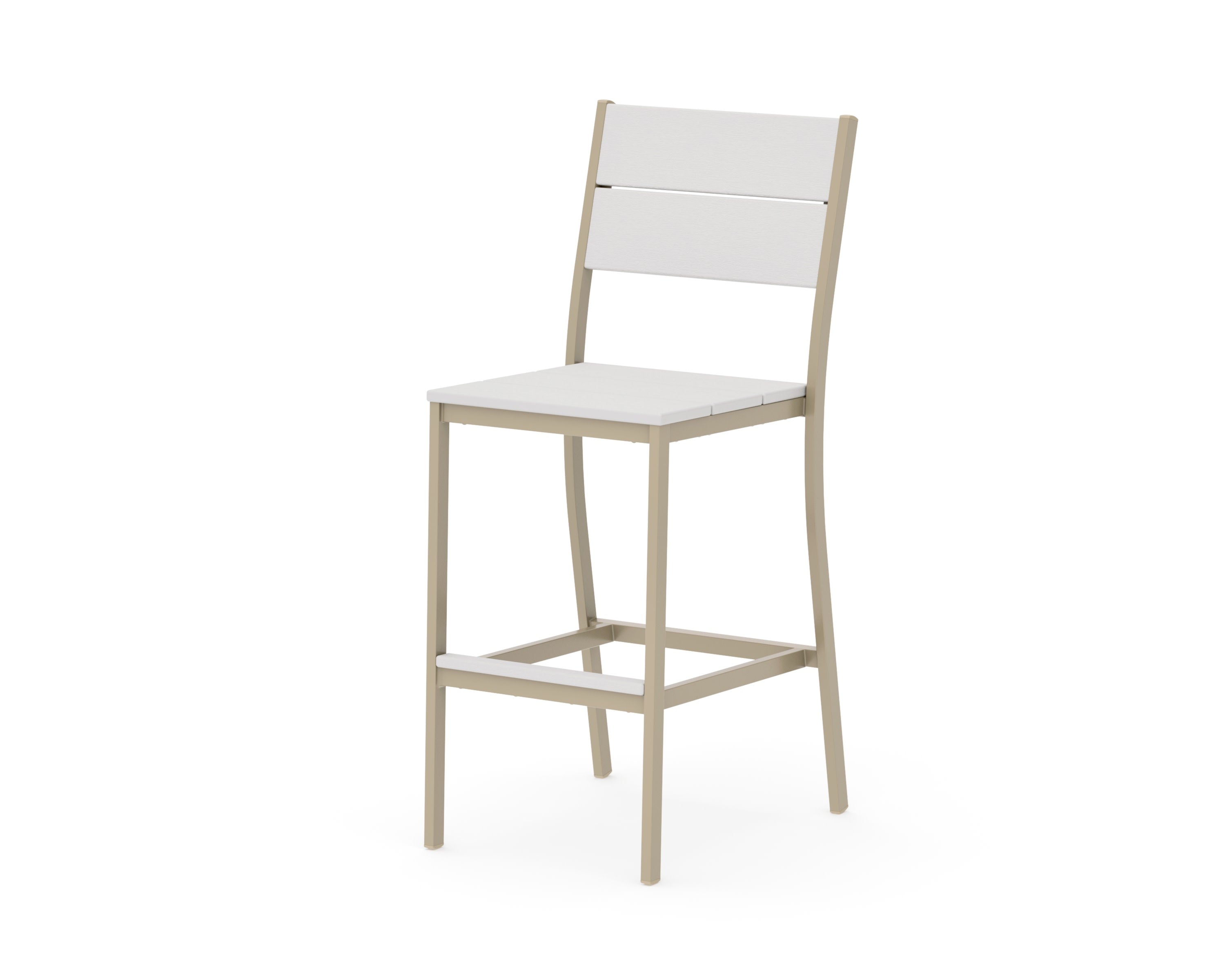 Main Street Bar Side Chair in Sand / Vintage White