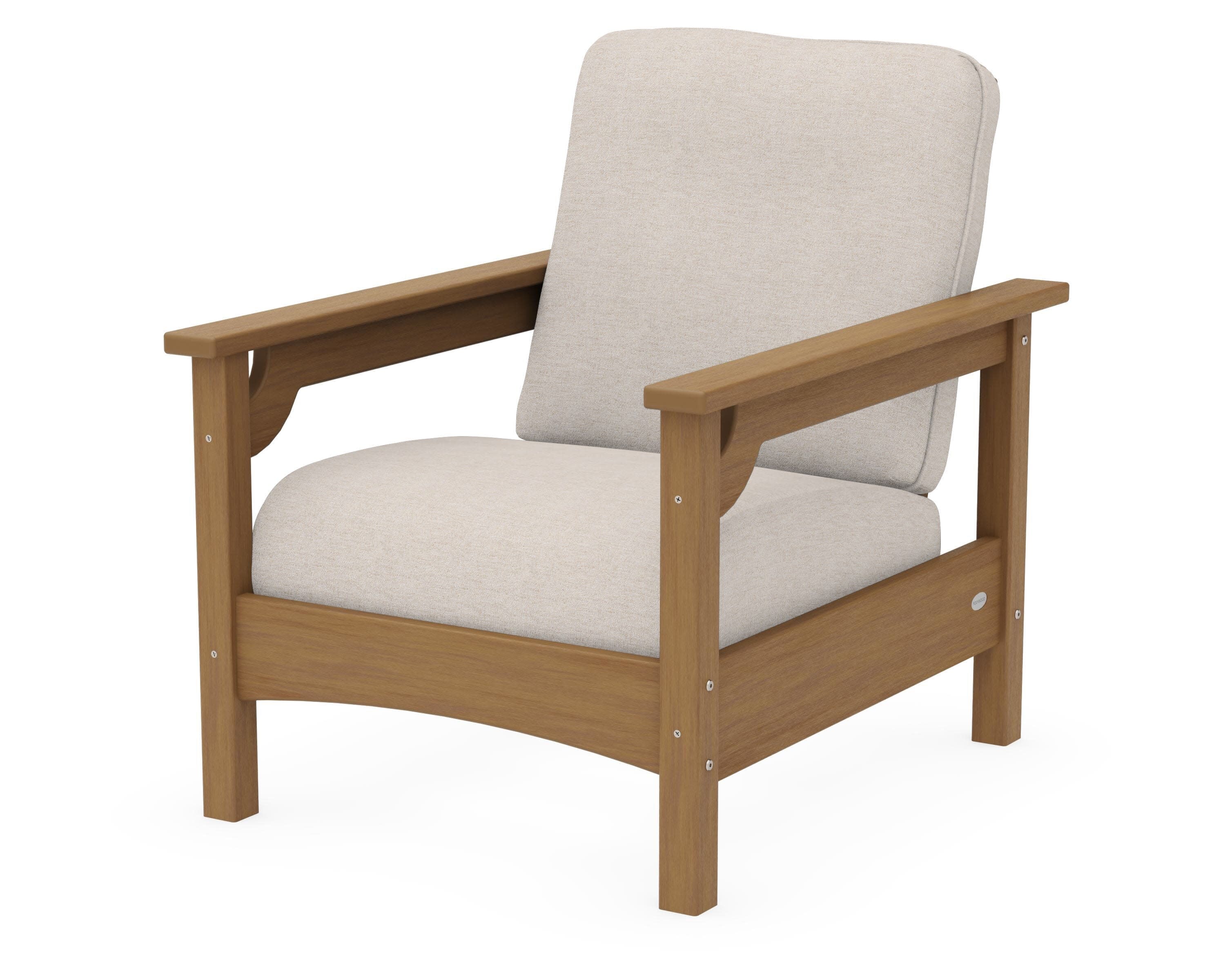 Club Chair in Natural / Nuance Cloud