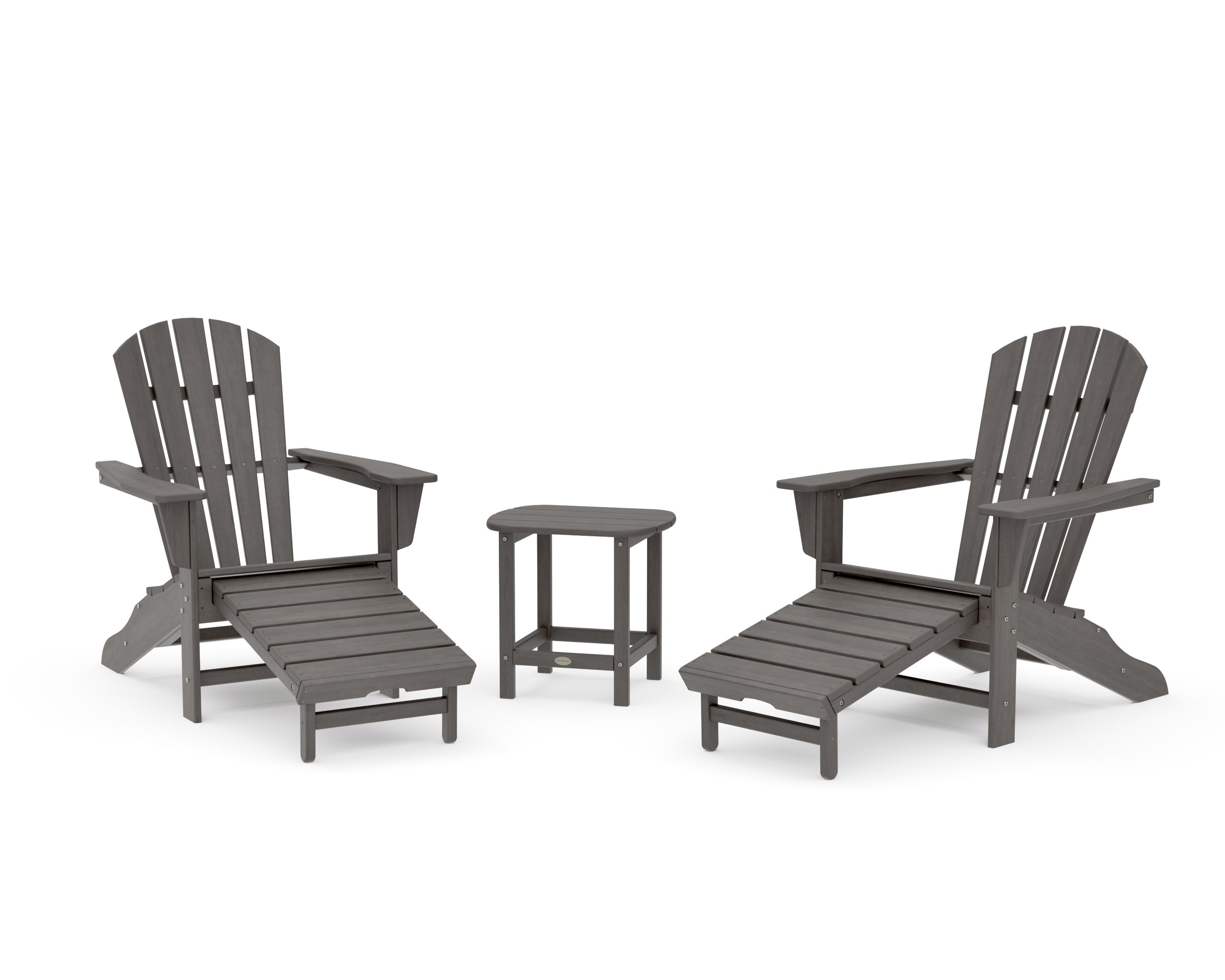 Palm Coast Ultimate Adirondack 3-Piece Set in Driftwood