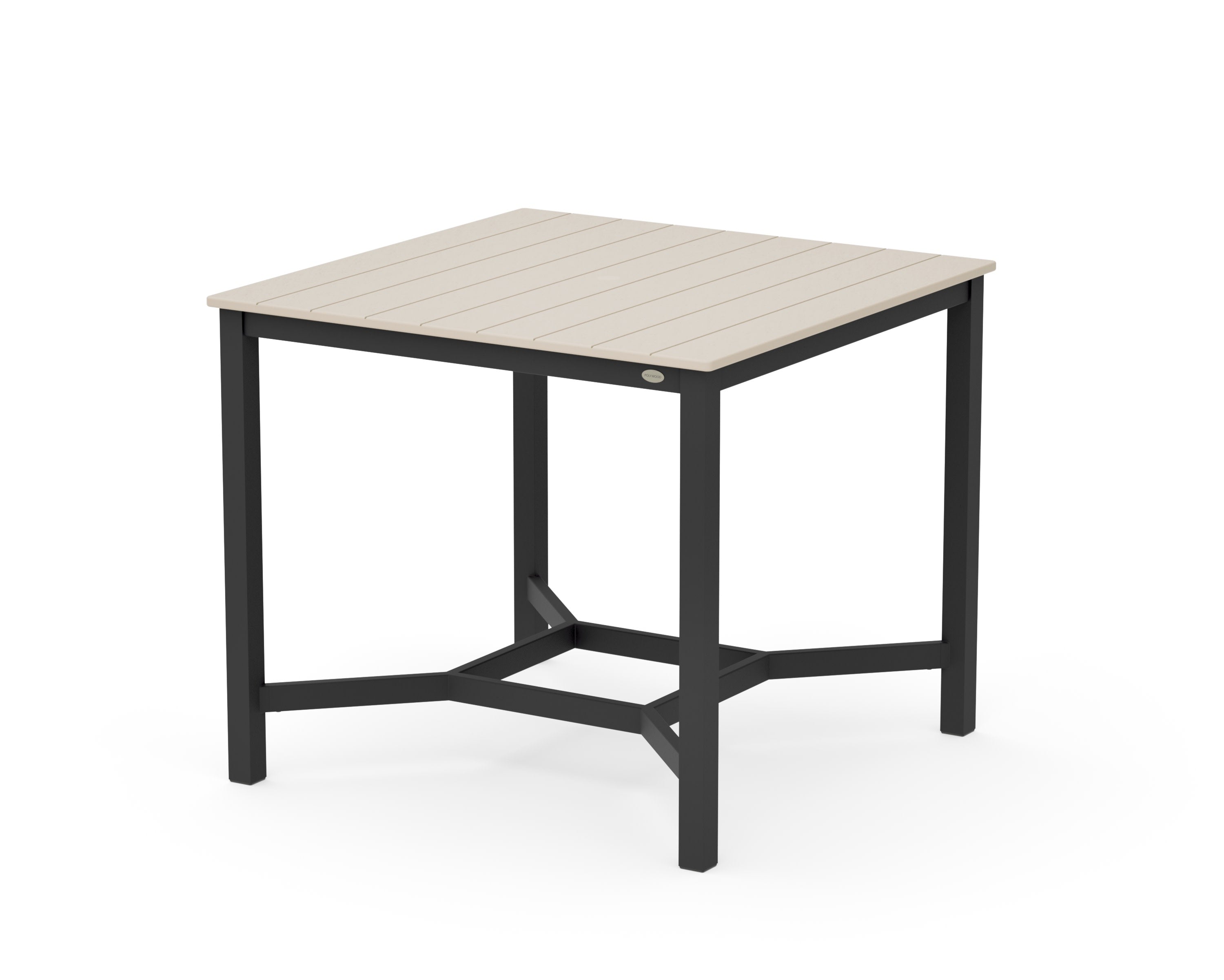 Main Street 42 x 42 Counter Table in Black / Sand