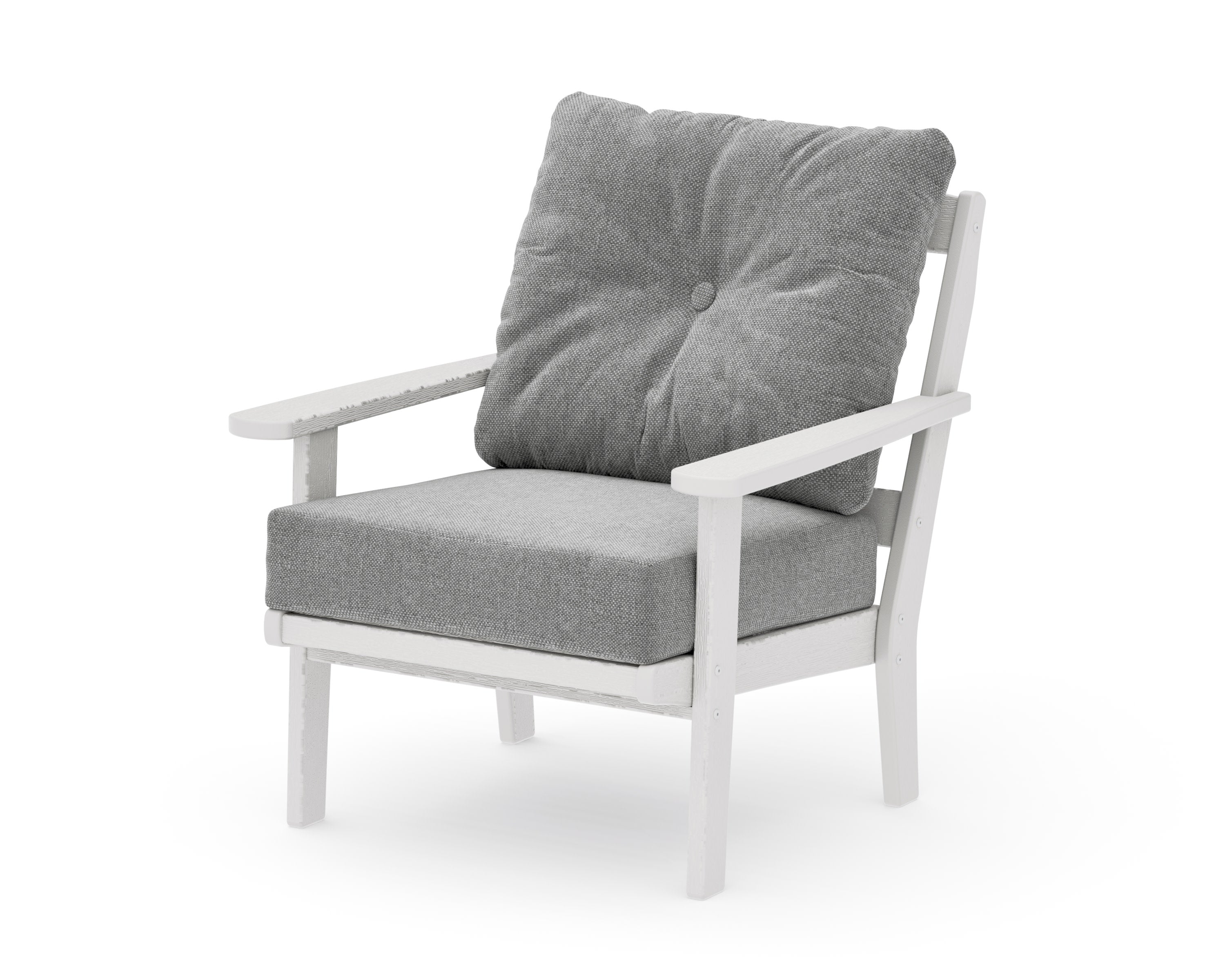 Mission Deep Seating Chair in Vintage White / Grey Mist