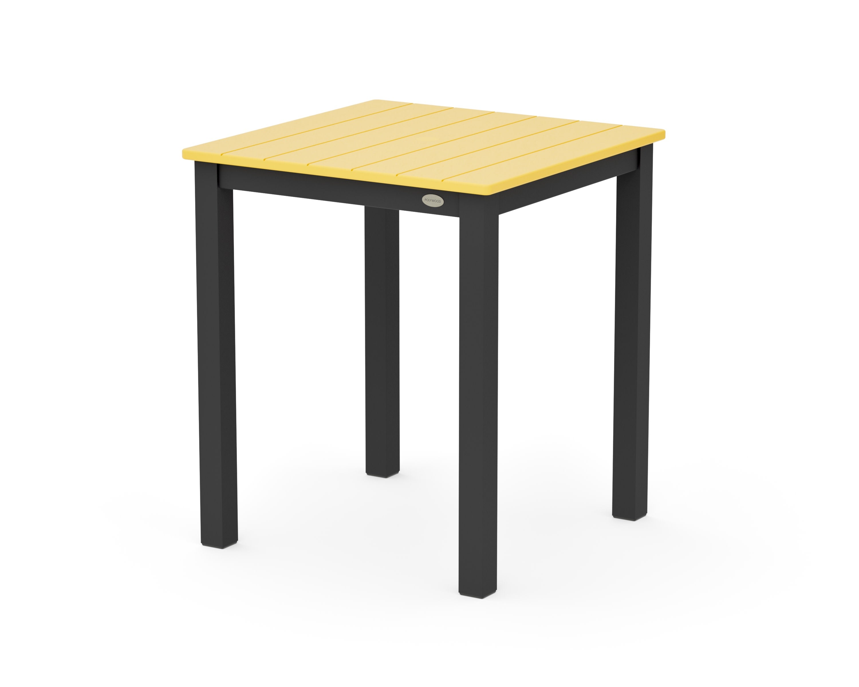 Main Street 26 x 26 Dining Table in Black / Lemon