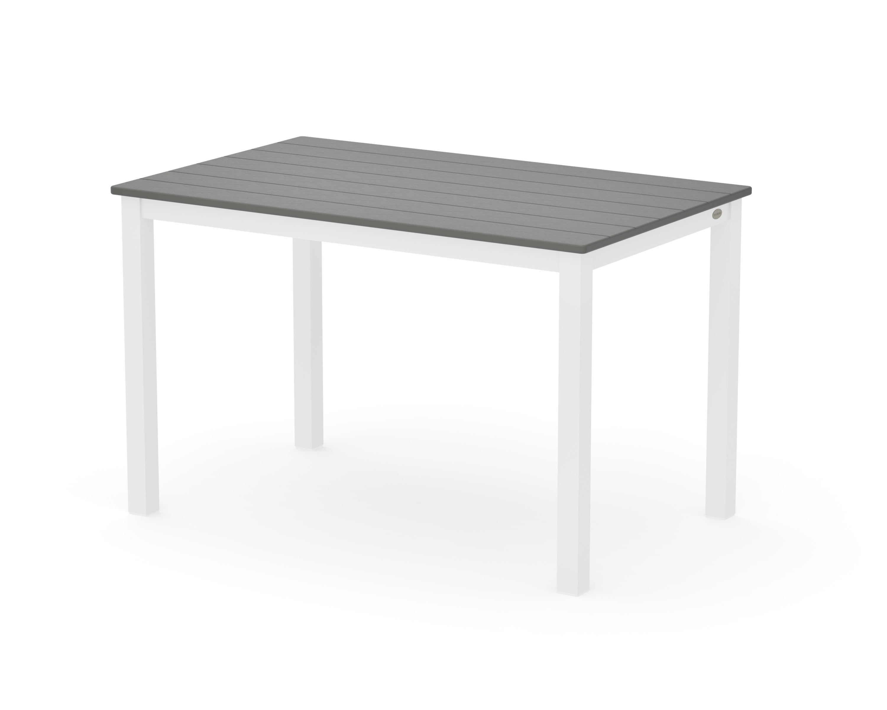 Main Street 30 x 48 Dining Table in White / Slate Grey