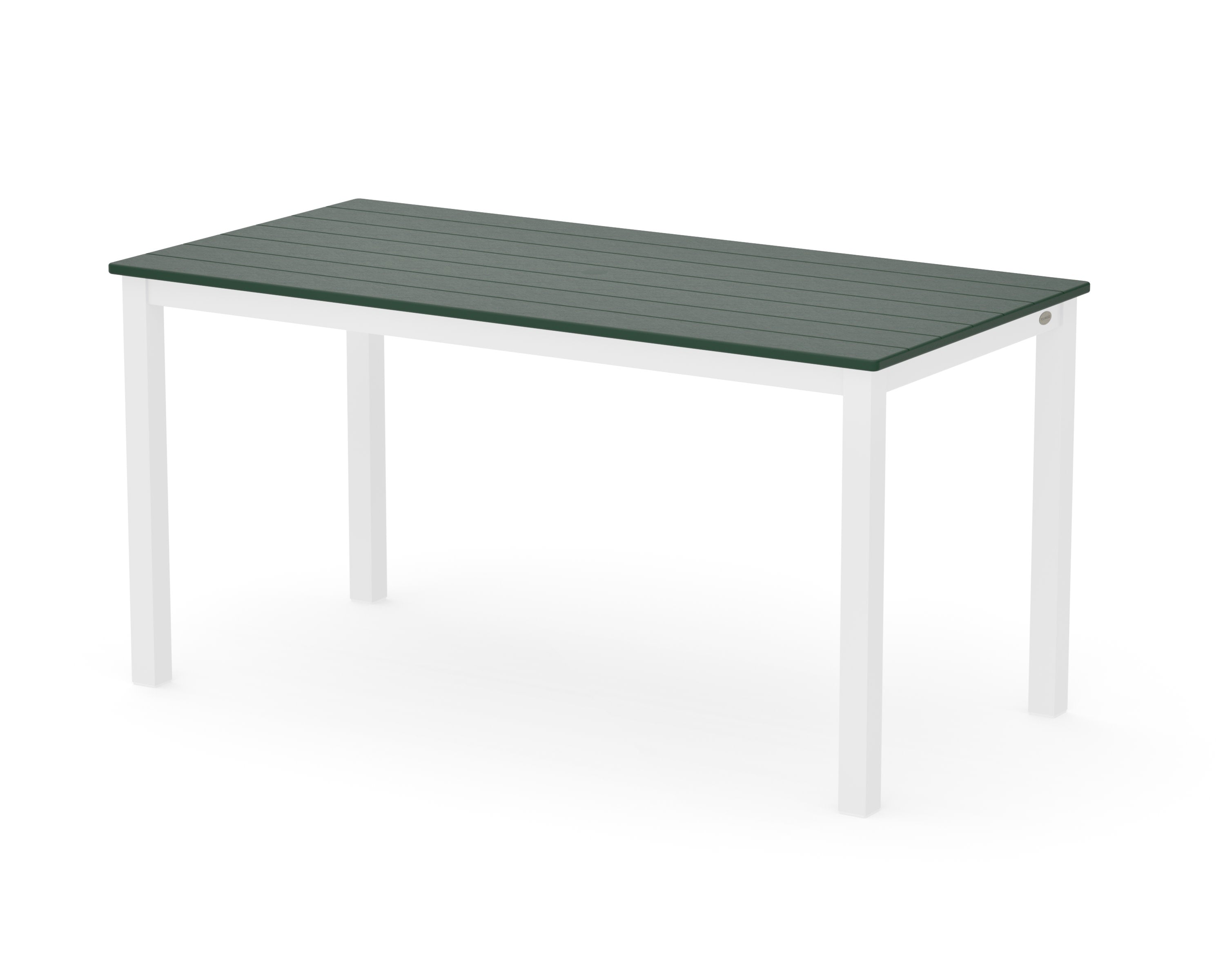 Main Street 30 x 60 Dining Table in White / Green