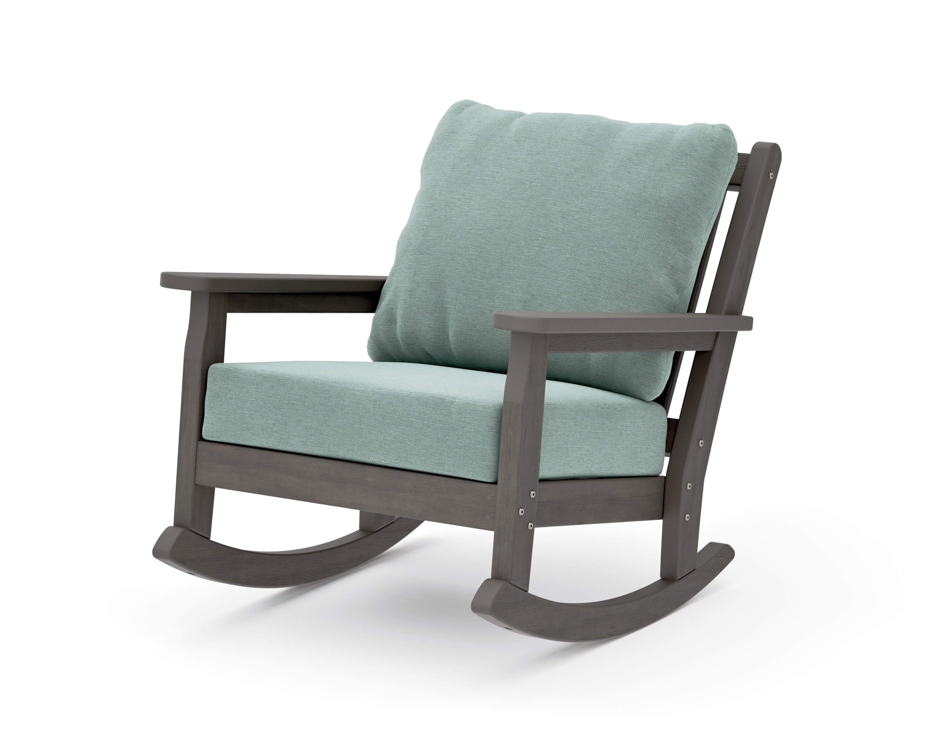 Chippendale Deep Seating Rocking Chair in Driftwood / Glacier Spa