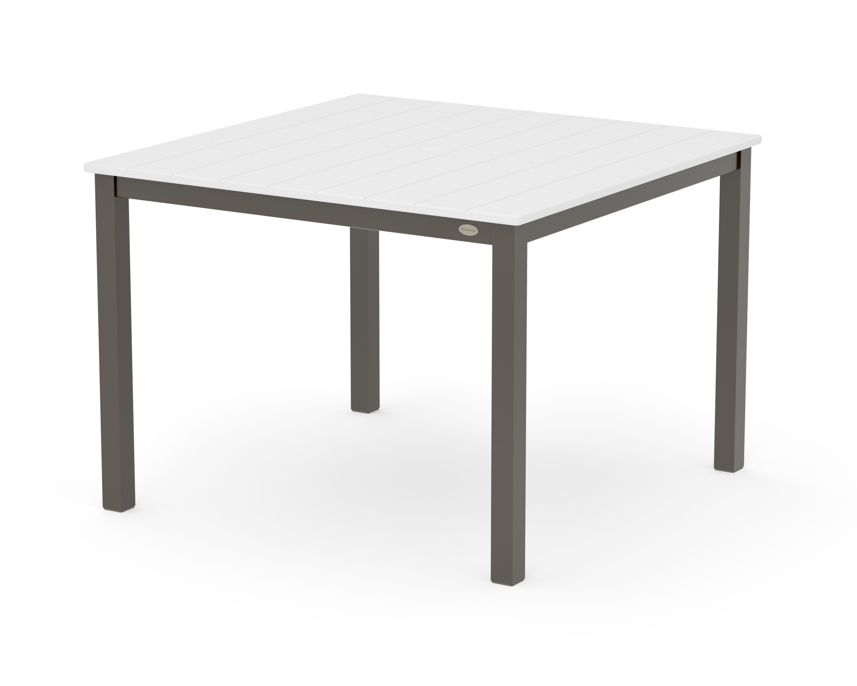 Main Street 42 x 42 Dining Table in Bronze / White