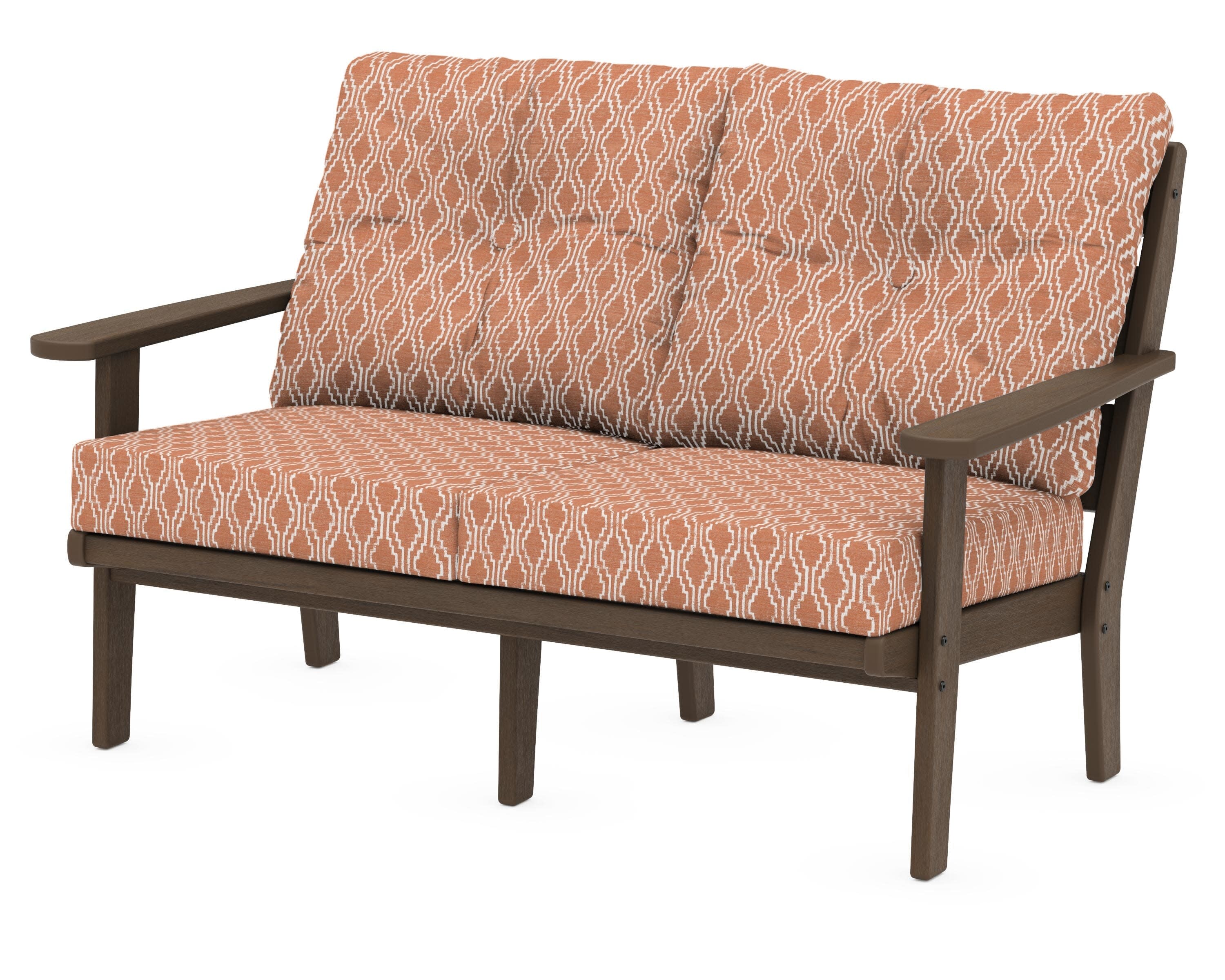 Lakeside Deep Seating Loveseat in Kona / Solve Clay