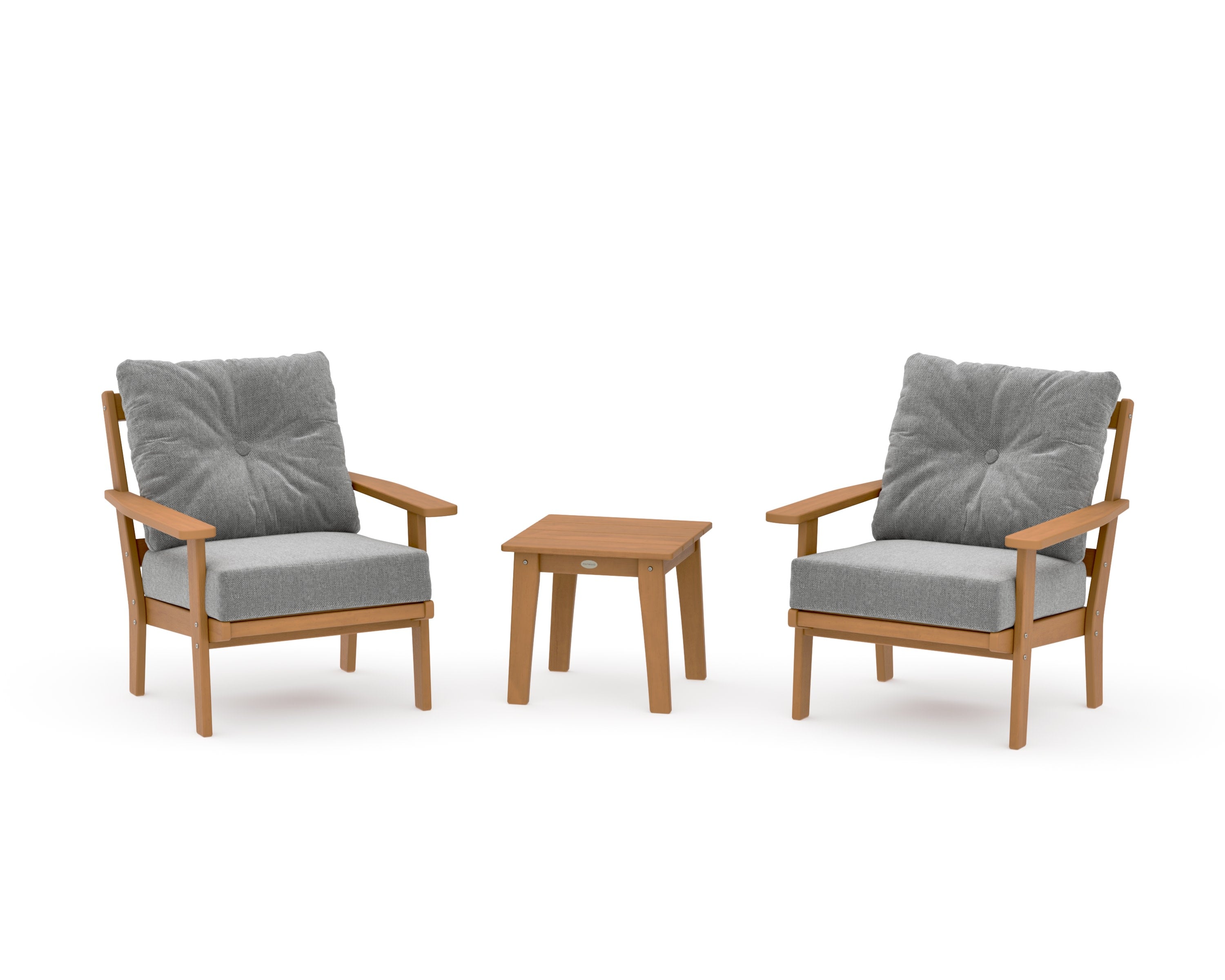 Prairie 3-Piece Deep Seating Set in Natural / Grey Mist