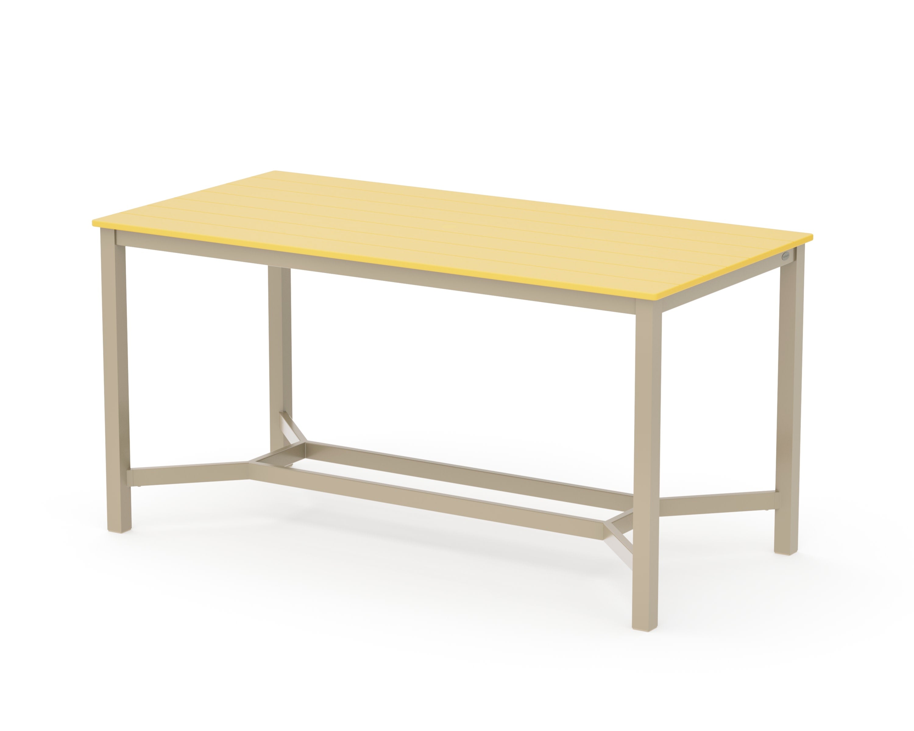 Main Street 36 x 72 Counter Table in Sand / Lemon
