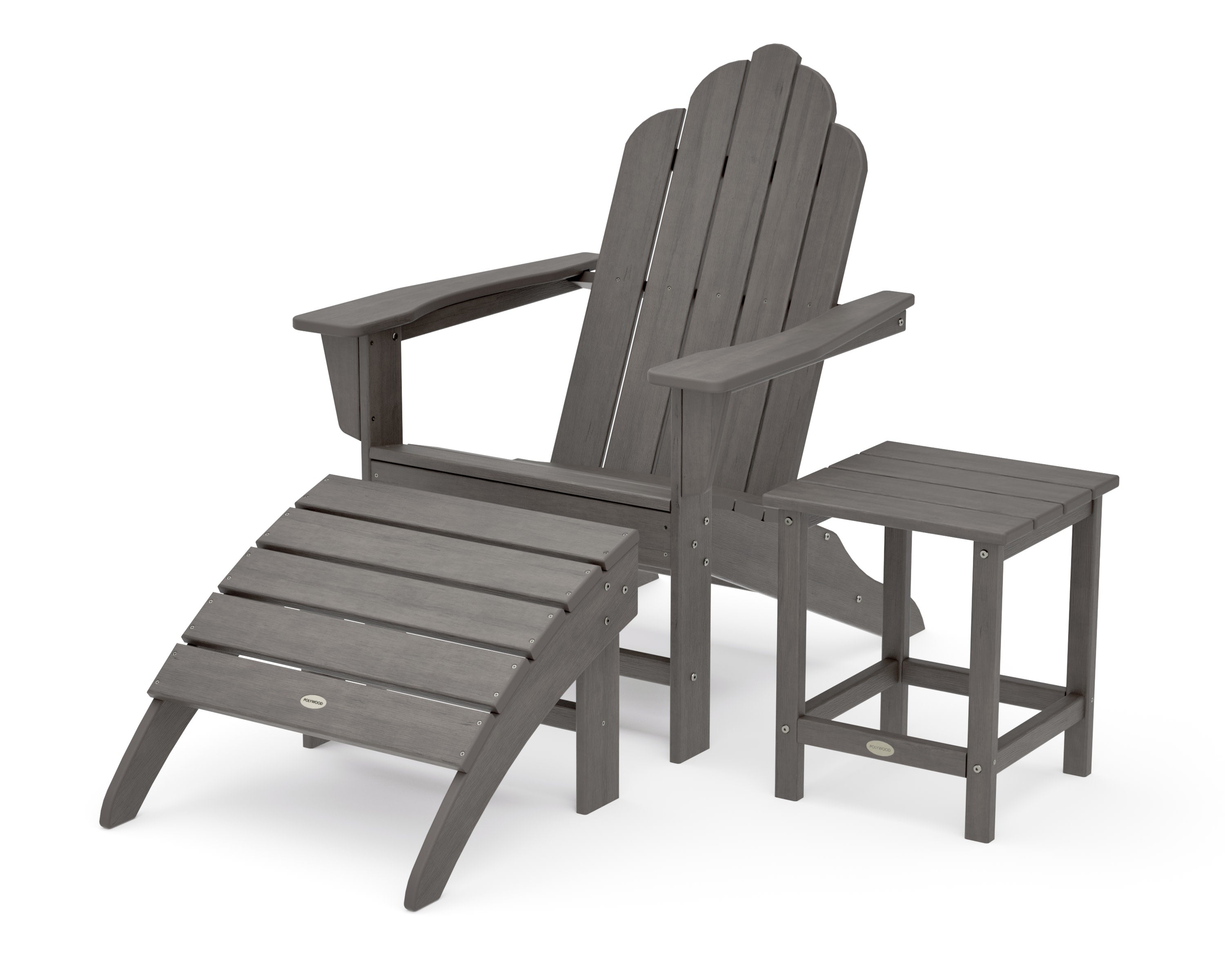 Long Island Adirondack 3-Piece Set in Driftwood