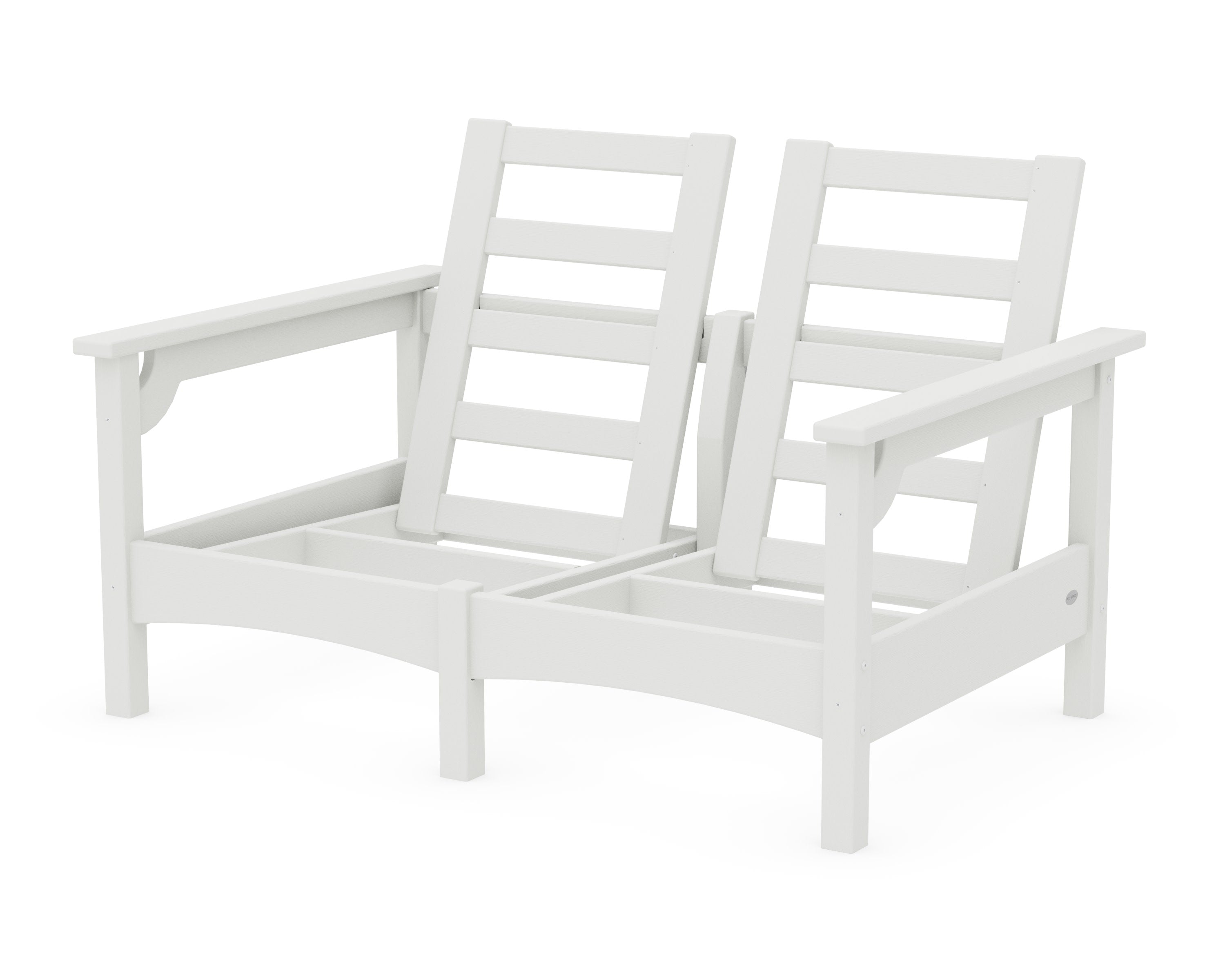 Club Loveseat Frame in Vintage White