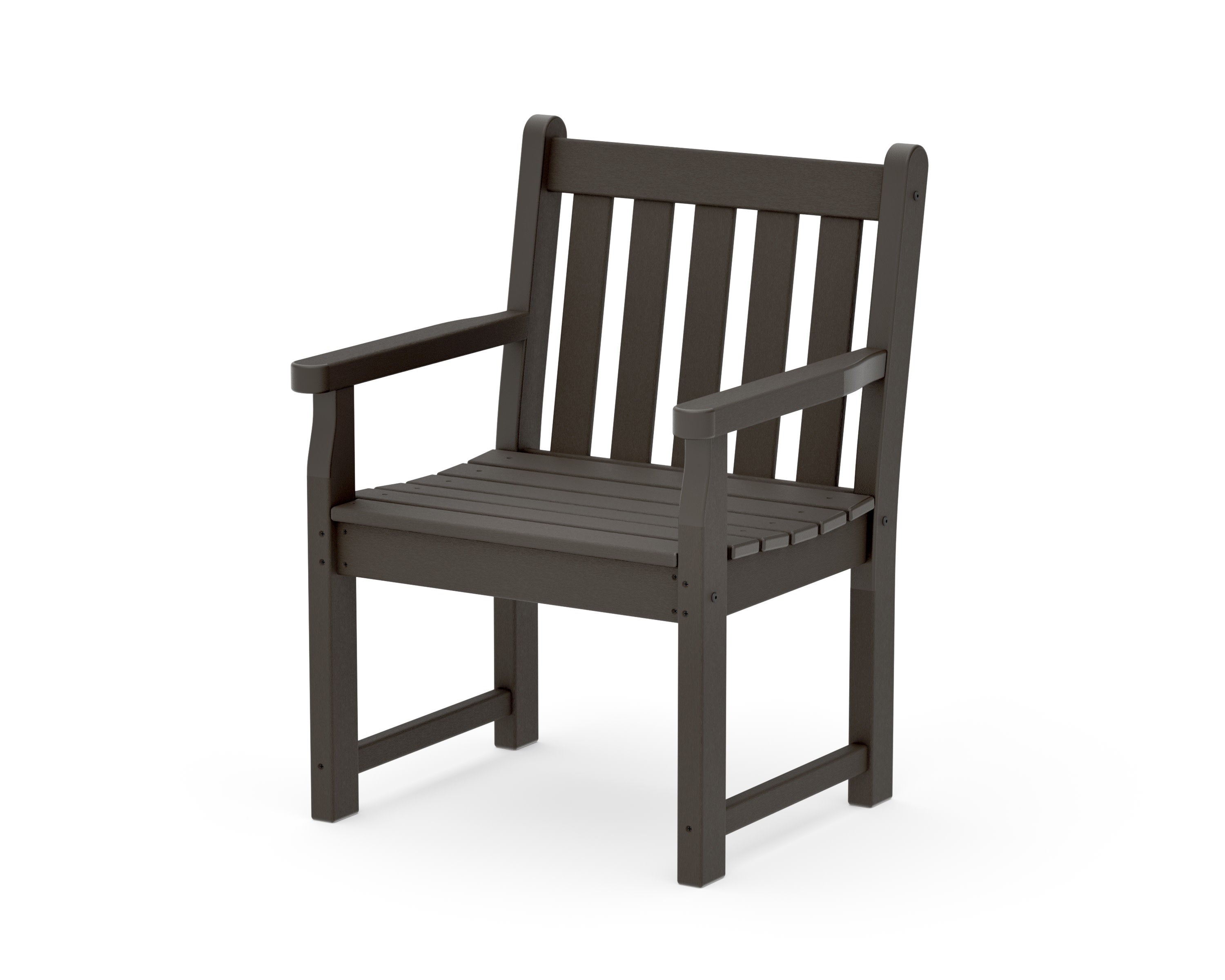 Traditional Garden Arm Chair in Vintage Coffee