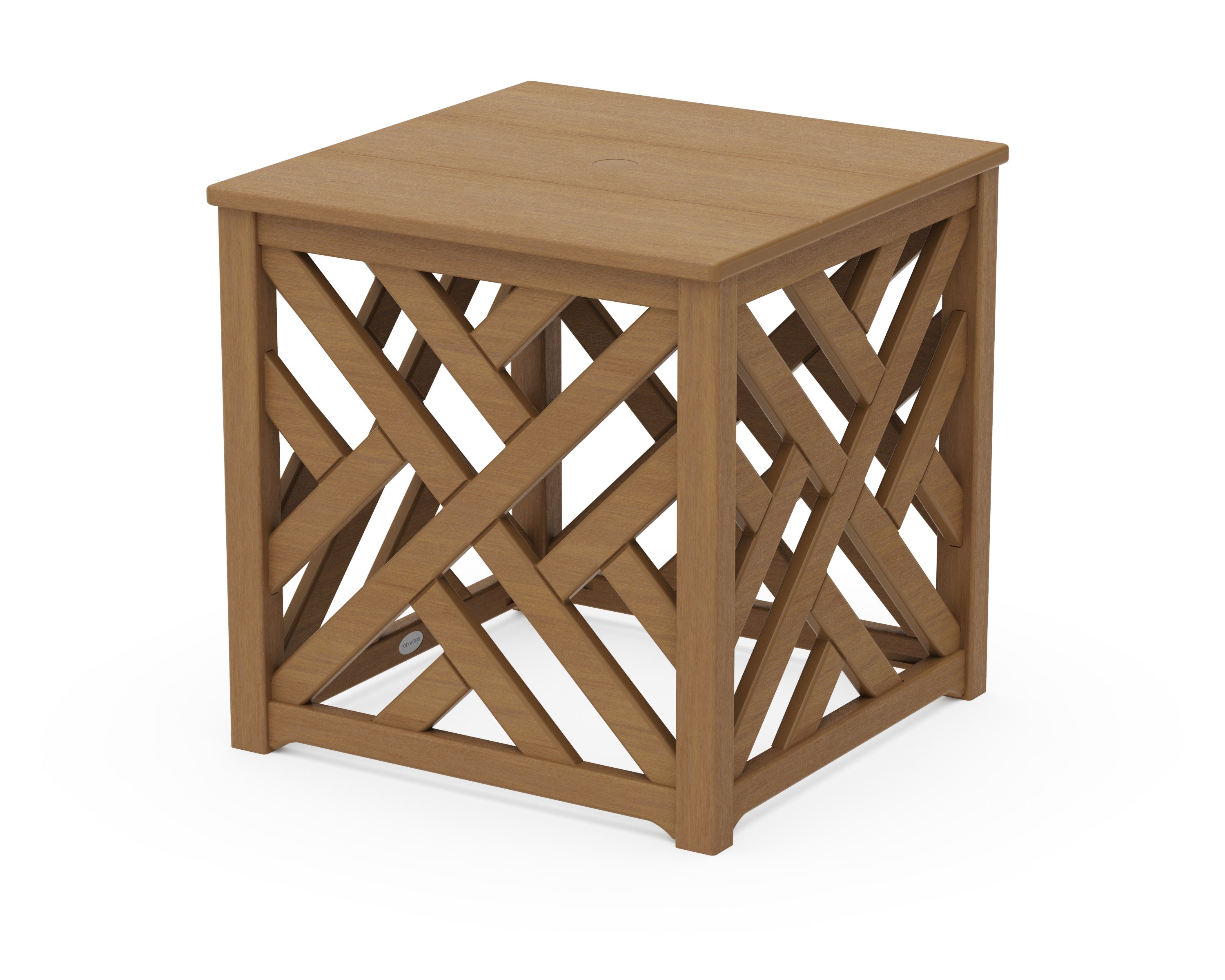 Chippendale Umbrella Stand Accent Table in Natural