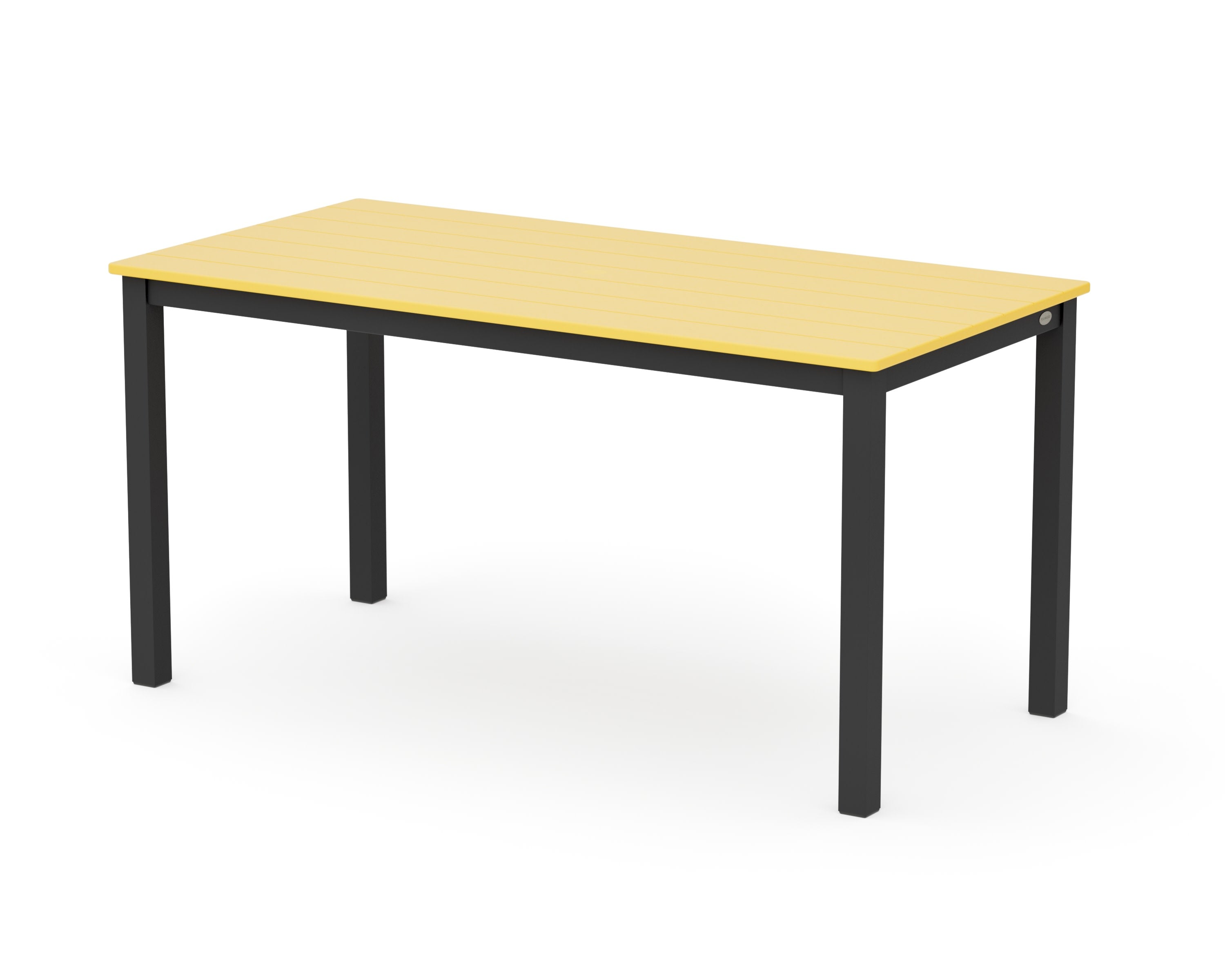 Main Street 30 x 60 Dining Table in Black / Lemon
