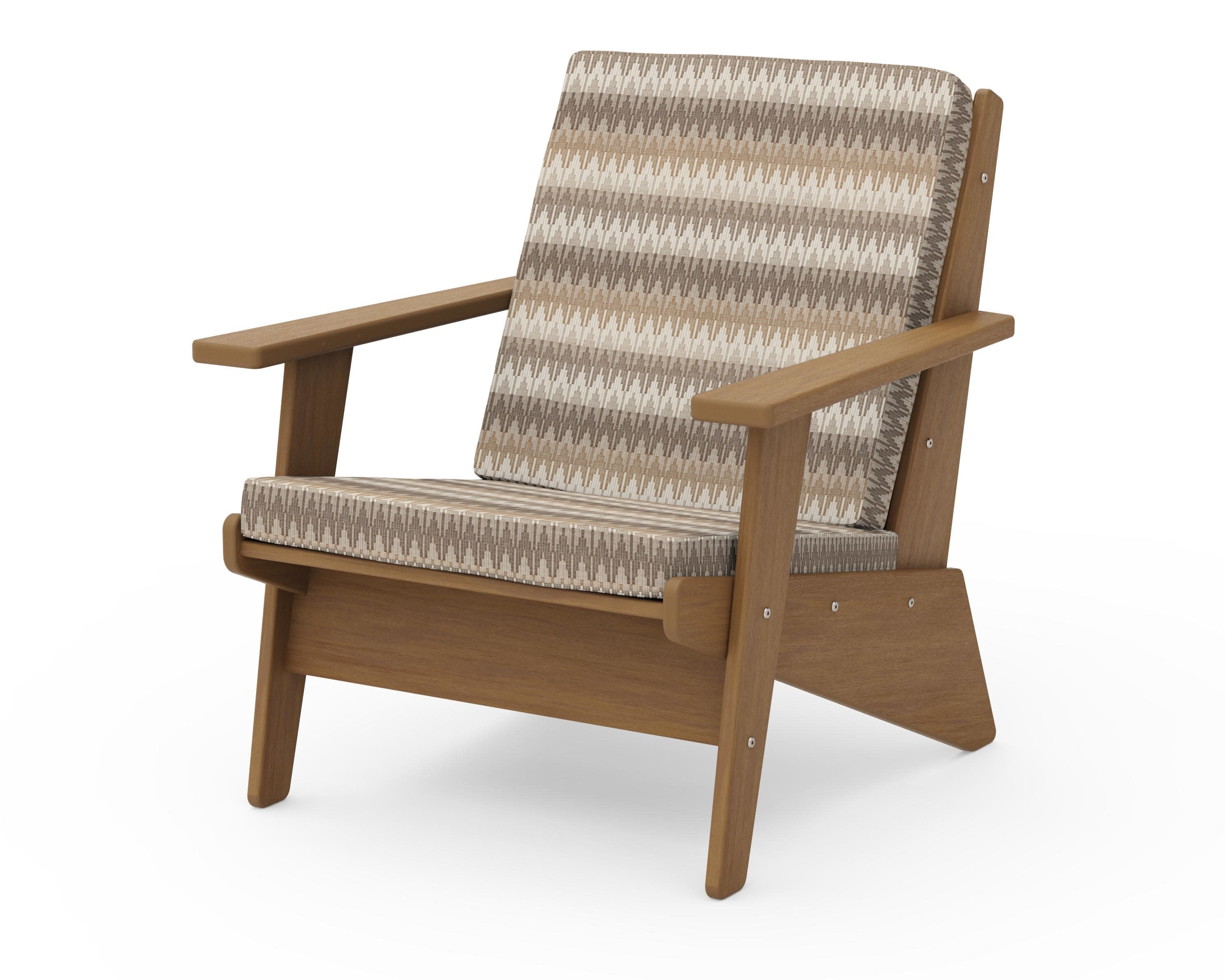 Riviera Modern Lounge Chair in Natural / Valley Dune
