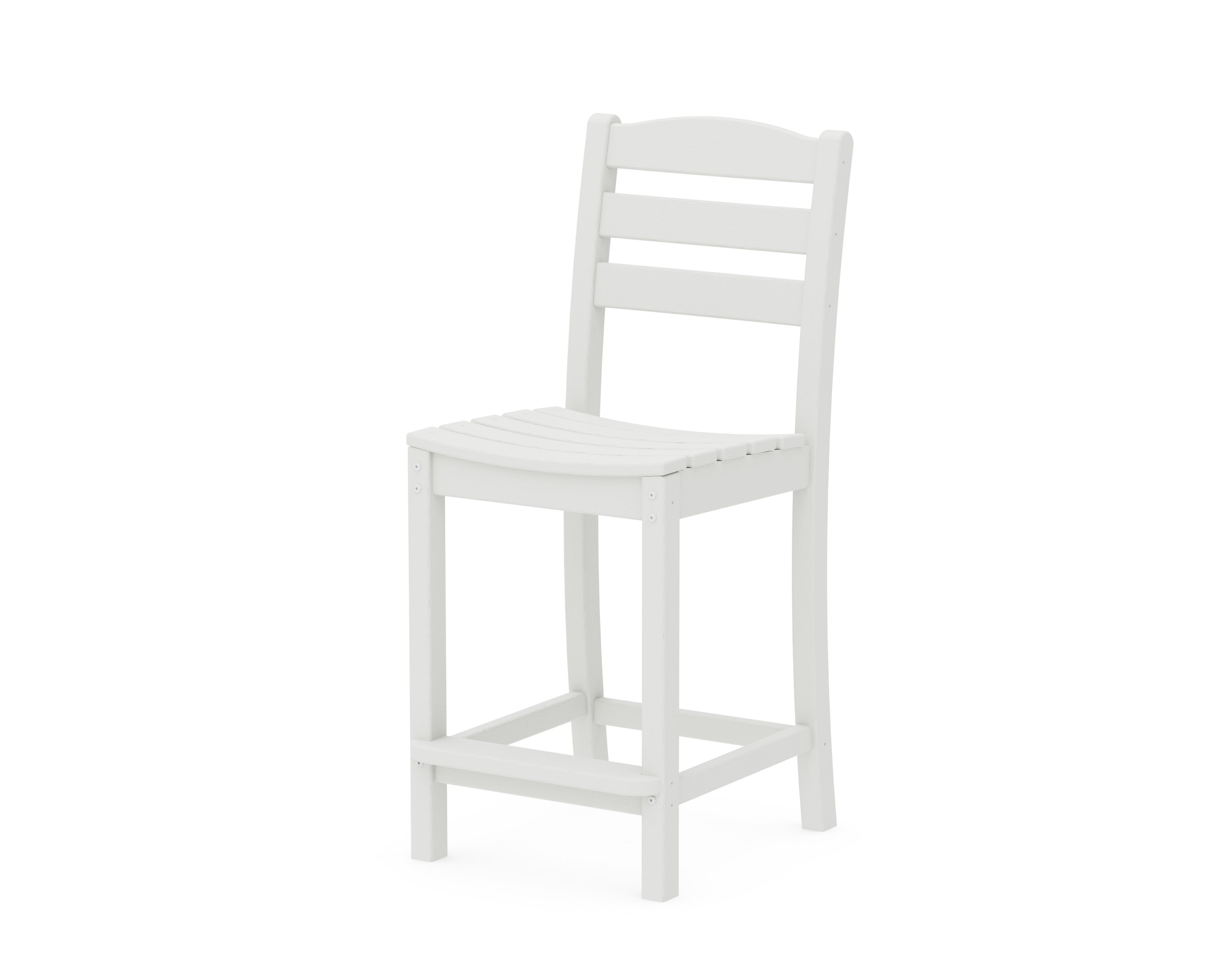 La Casa Caf Counter Side Chair in Vintage White
