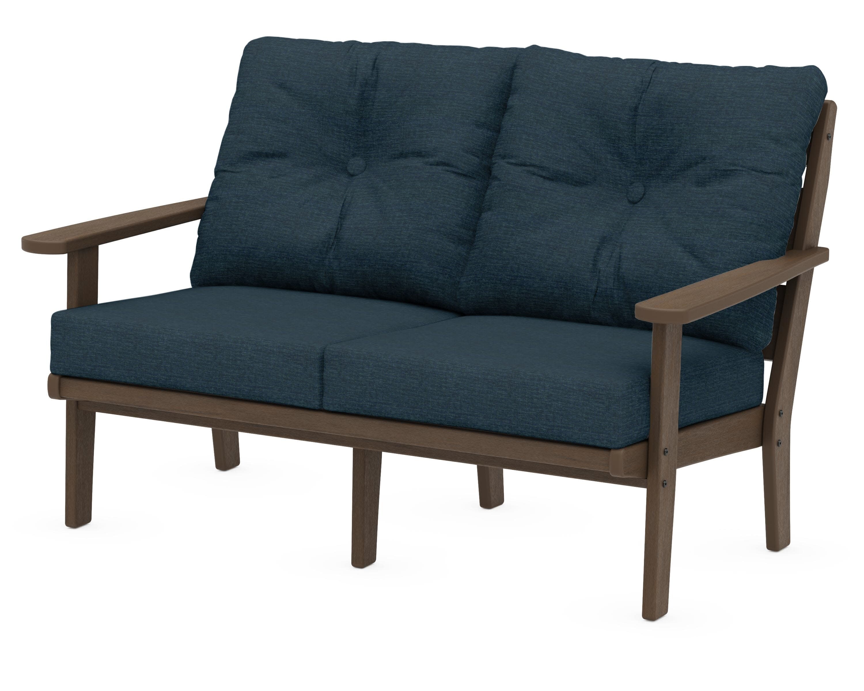 Lakeside Deep Seating Loveseat in Kona / Platform Indigo
