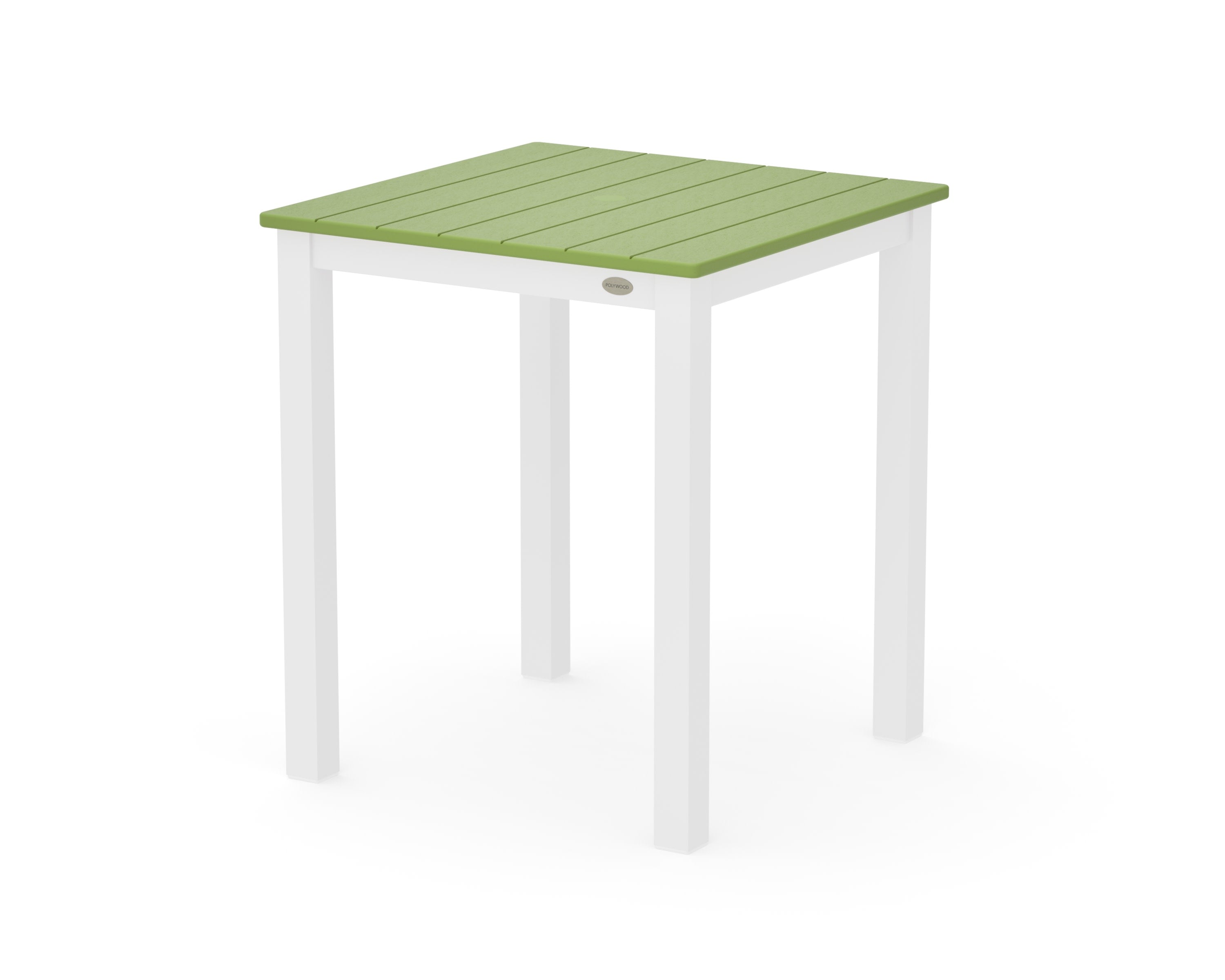 Main Street 26 x 26 Dining Table in White / Lime