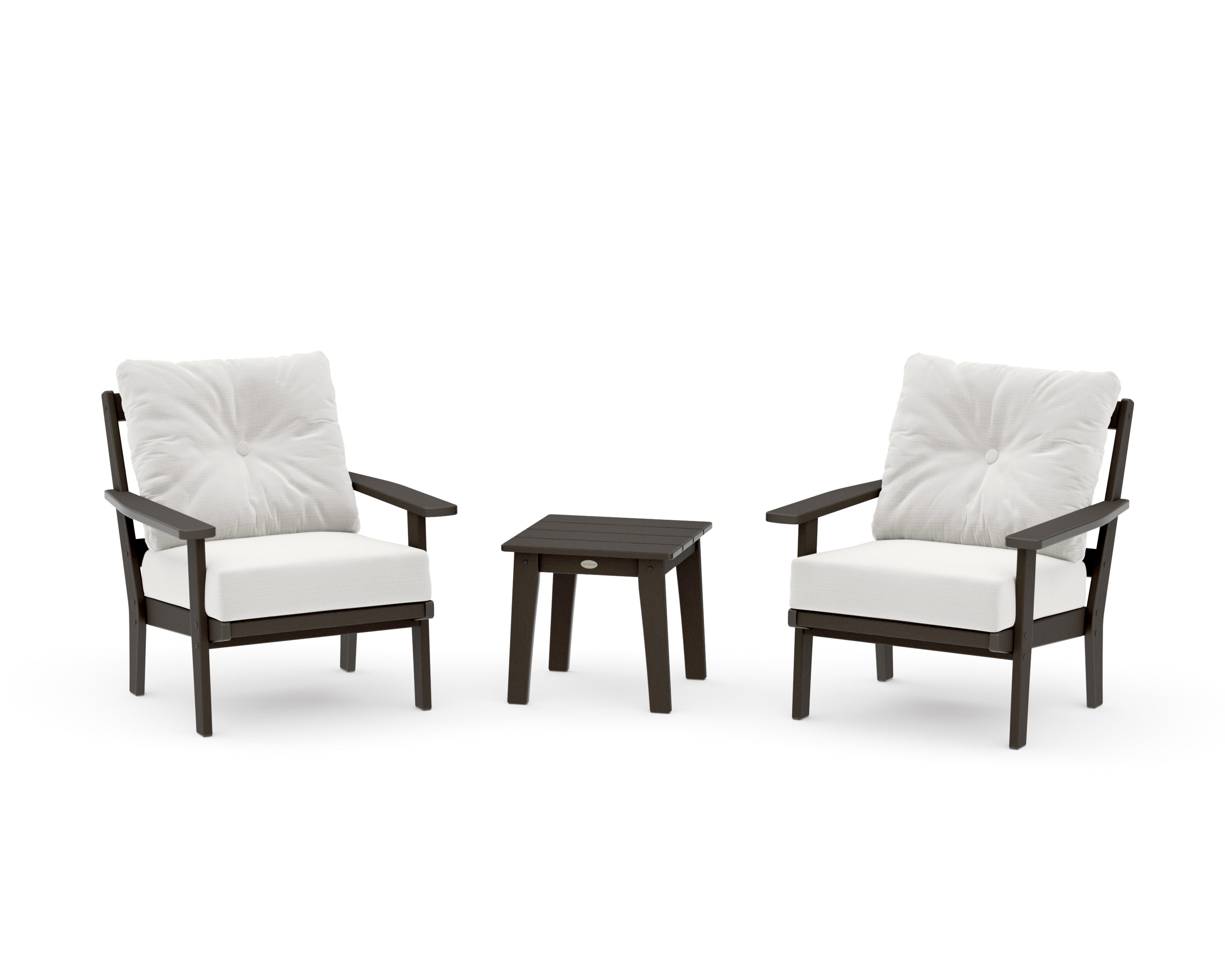 Prairie 3-Piece Deep Seating Set in Vintage Coffee / Natural Linen