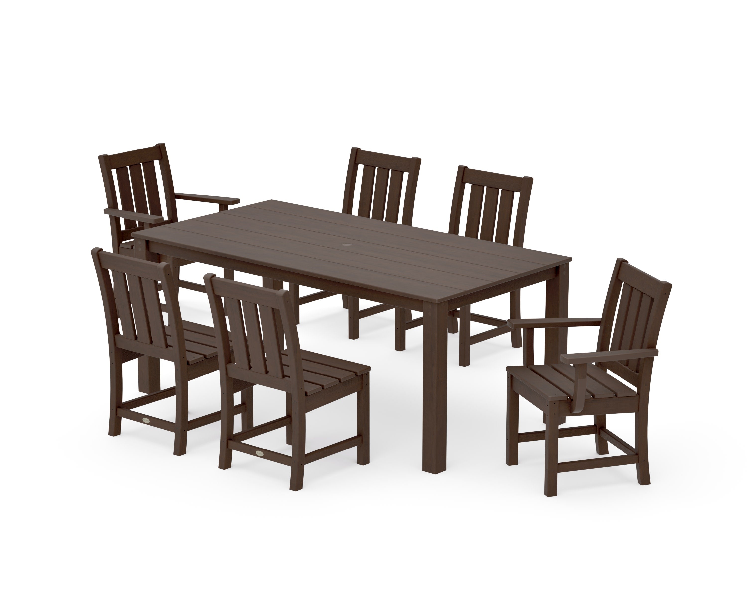 Oxford 7-Piece Parsons Dining Set in Kona