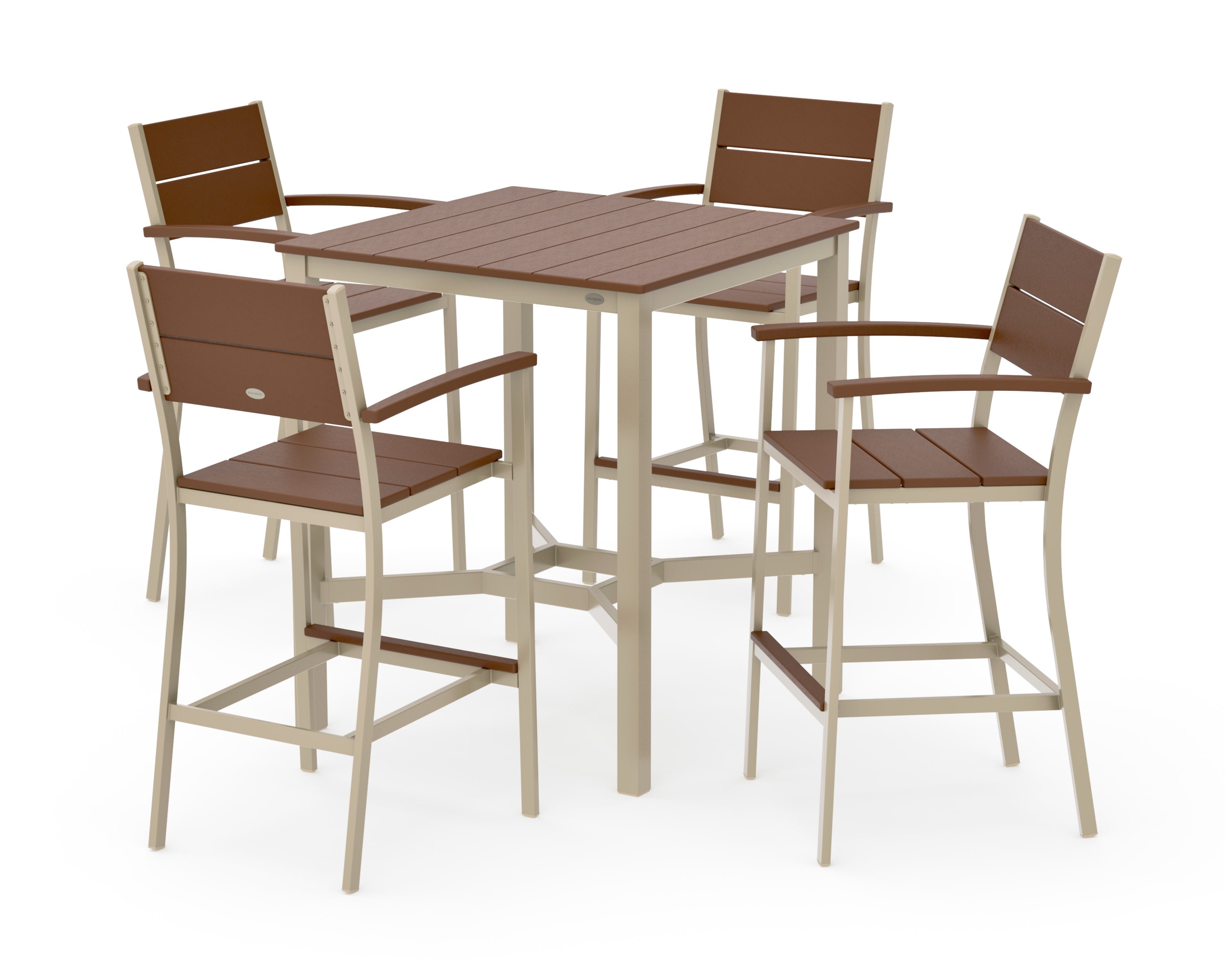 Main Street 5-Piece Bar Set in Sand / Teak
