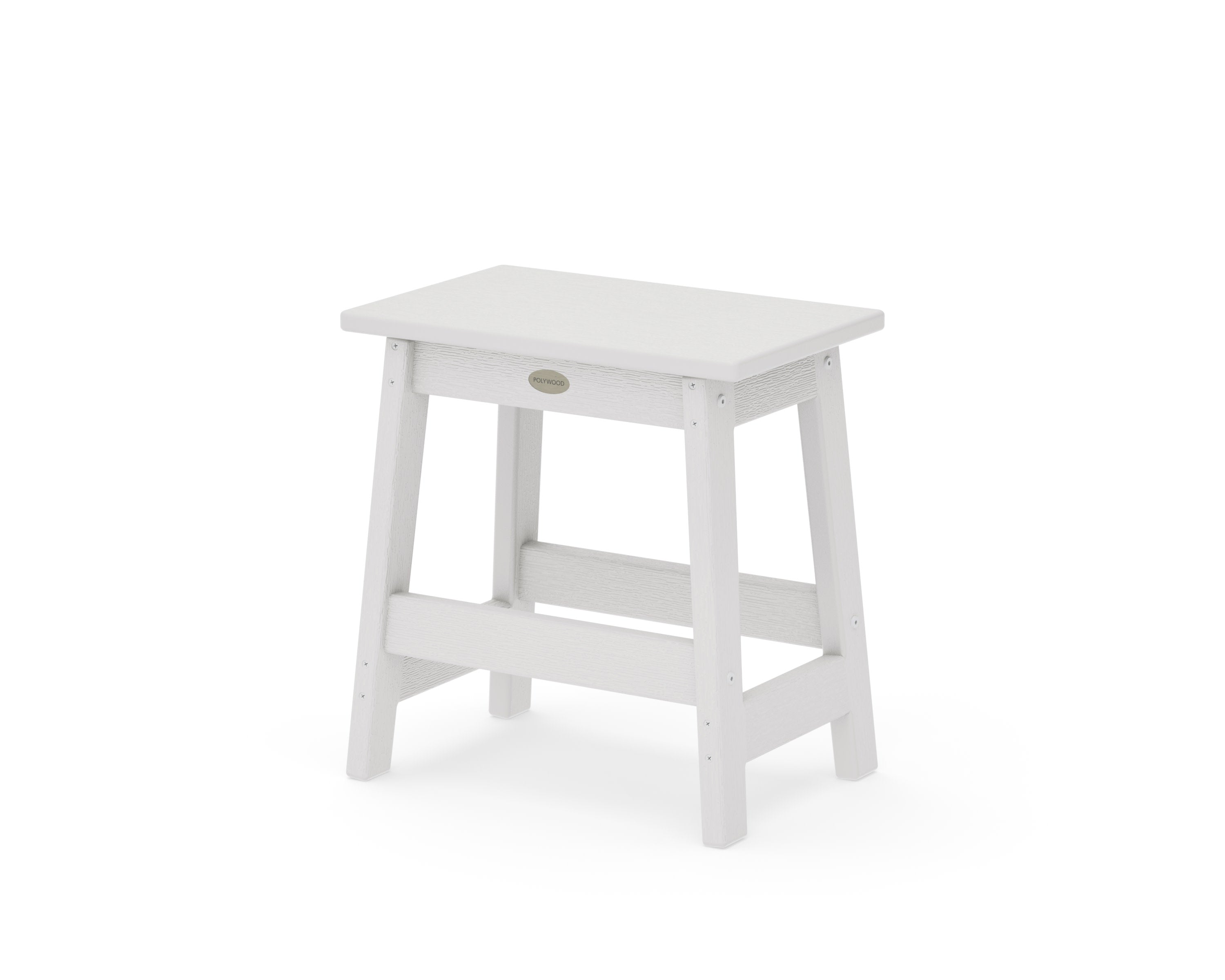 Modern Studio Stool in Vintage White