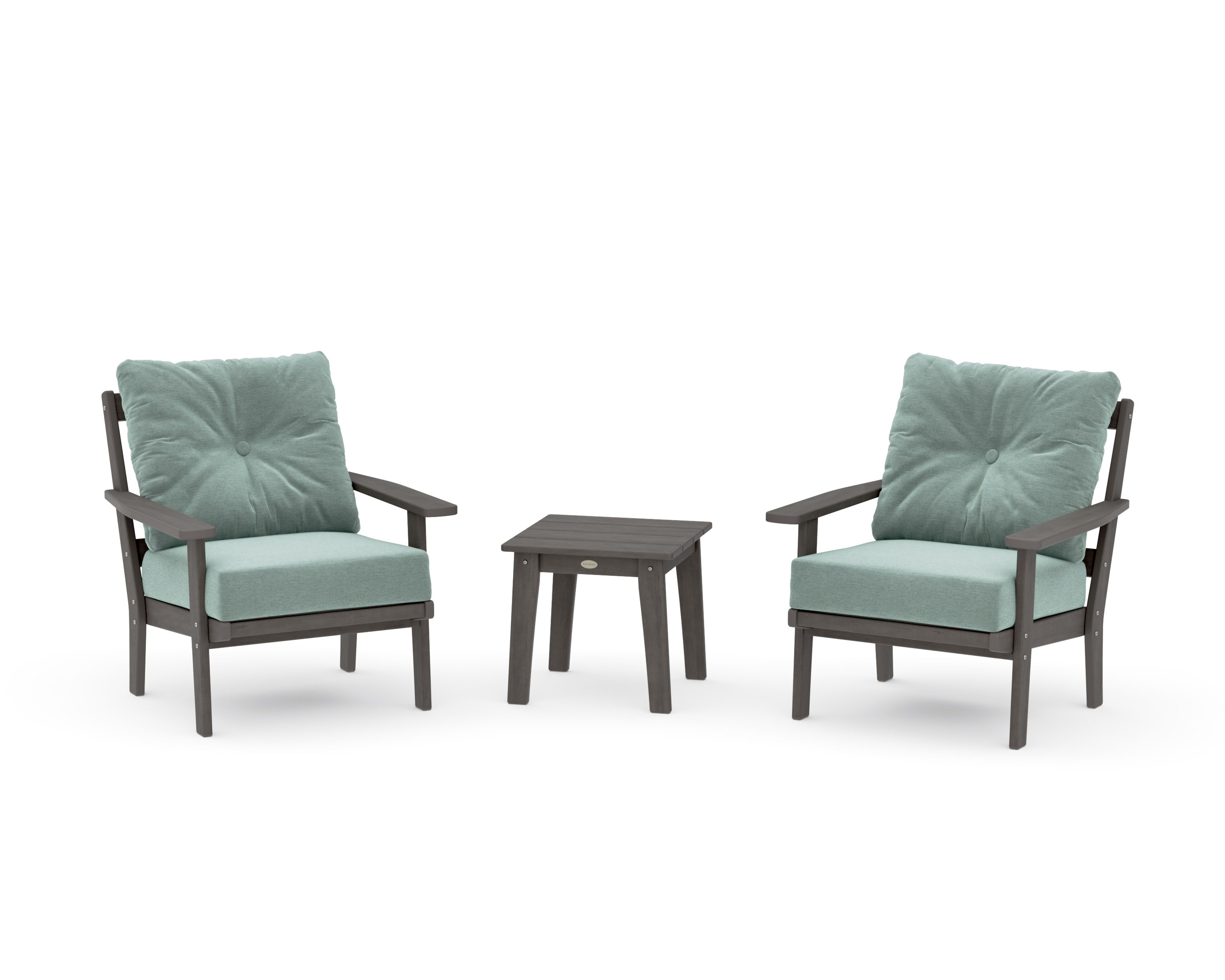 Prairie 3-Piece Deep Seating Set in Driftwood / Glacier Spa