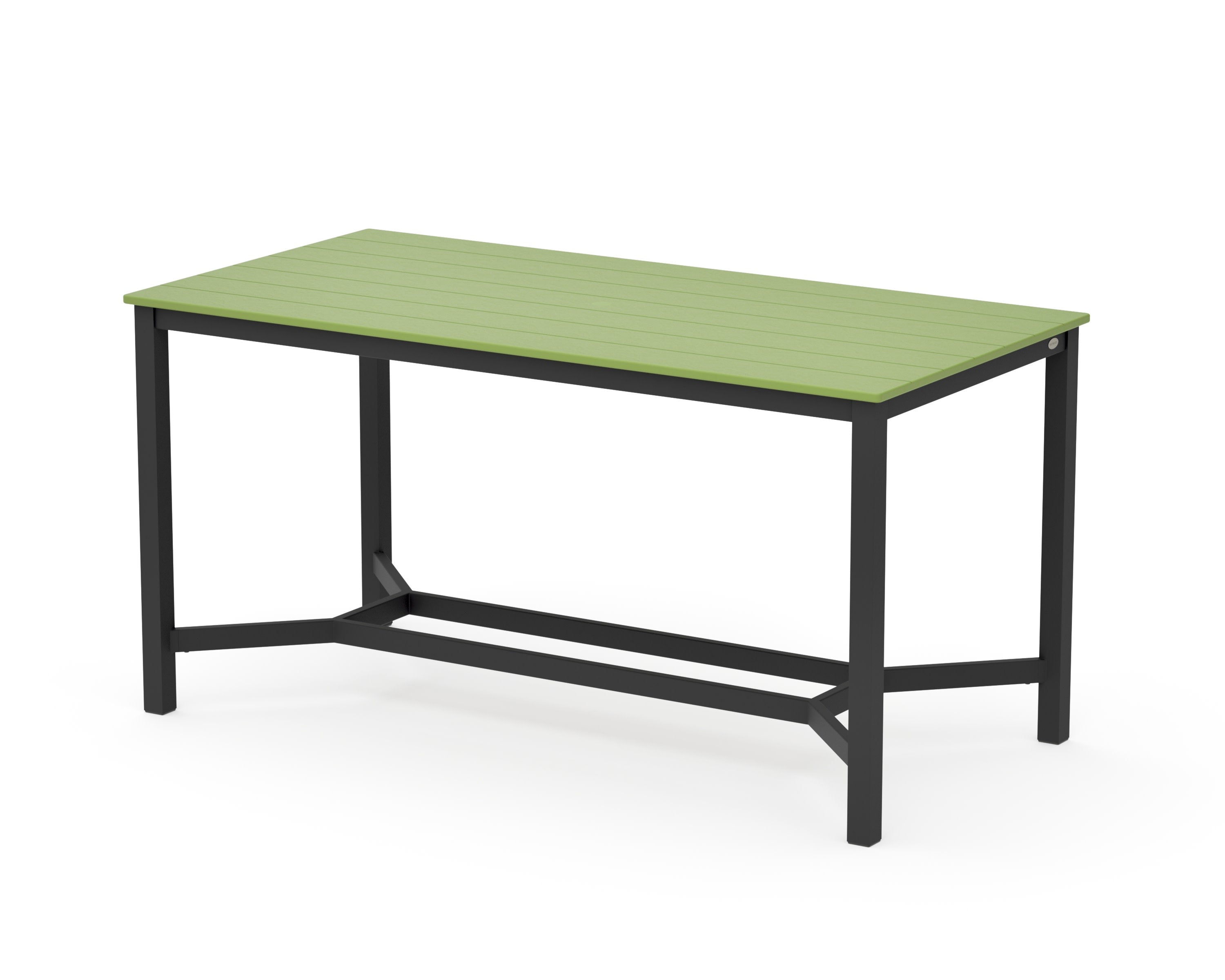 Main Street 36 x 72 Counter Table in Black / Lime